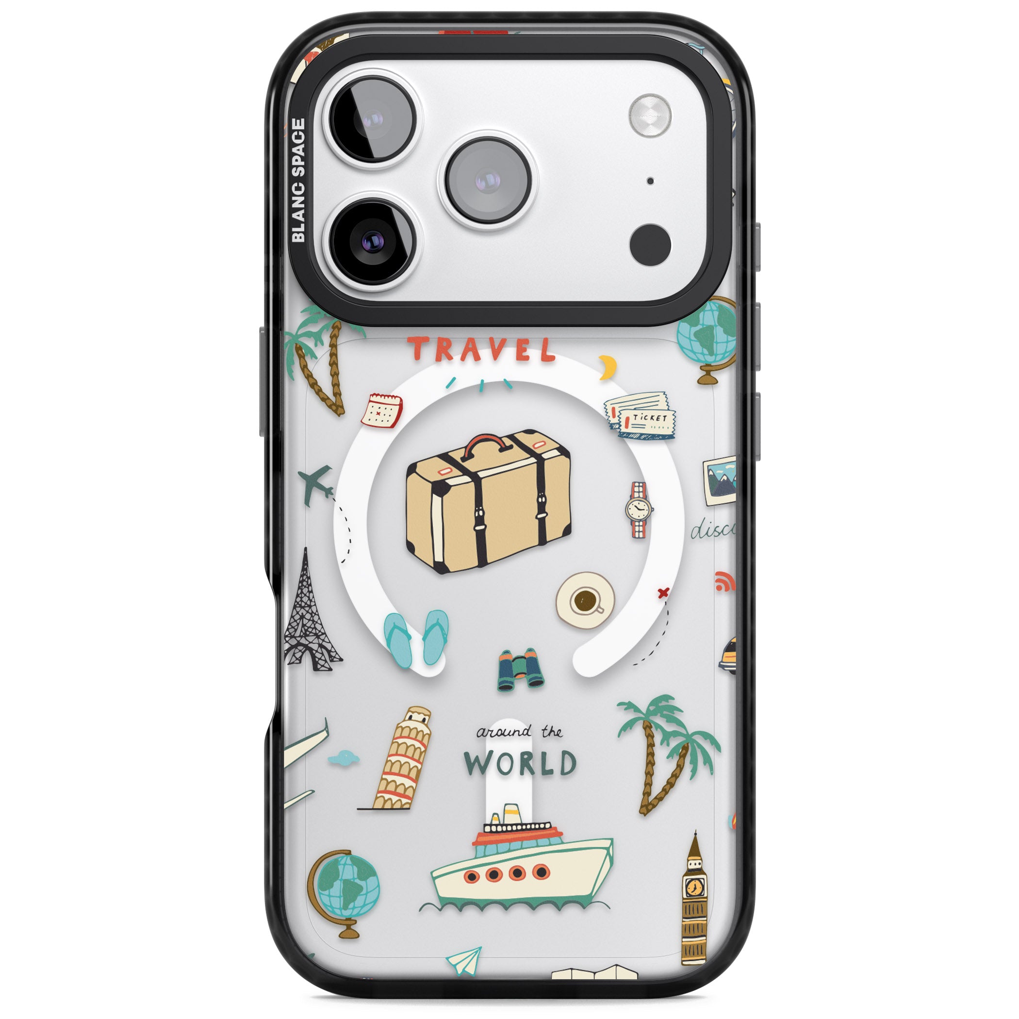 Cute Travel Pattern Transparent