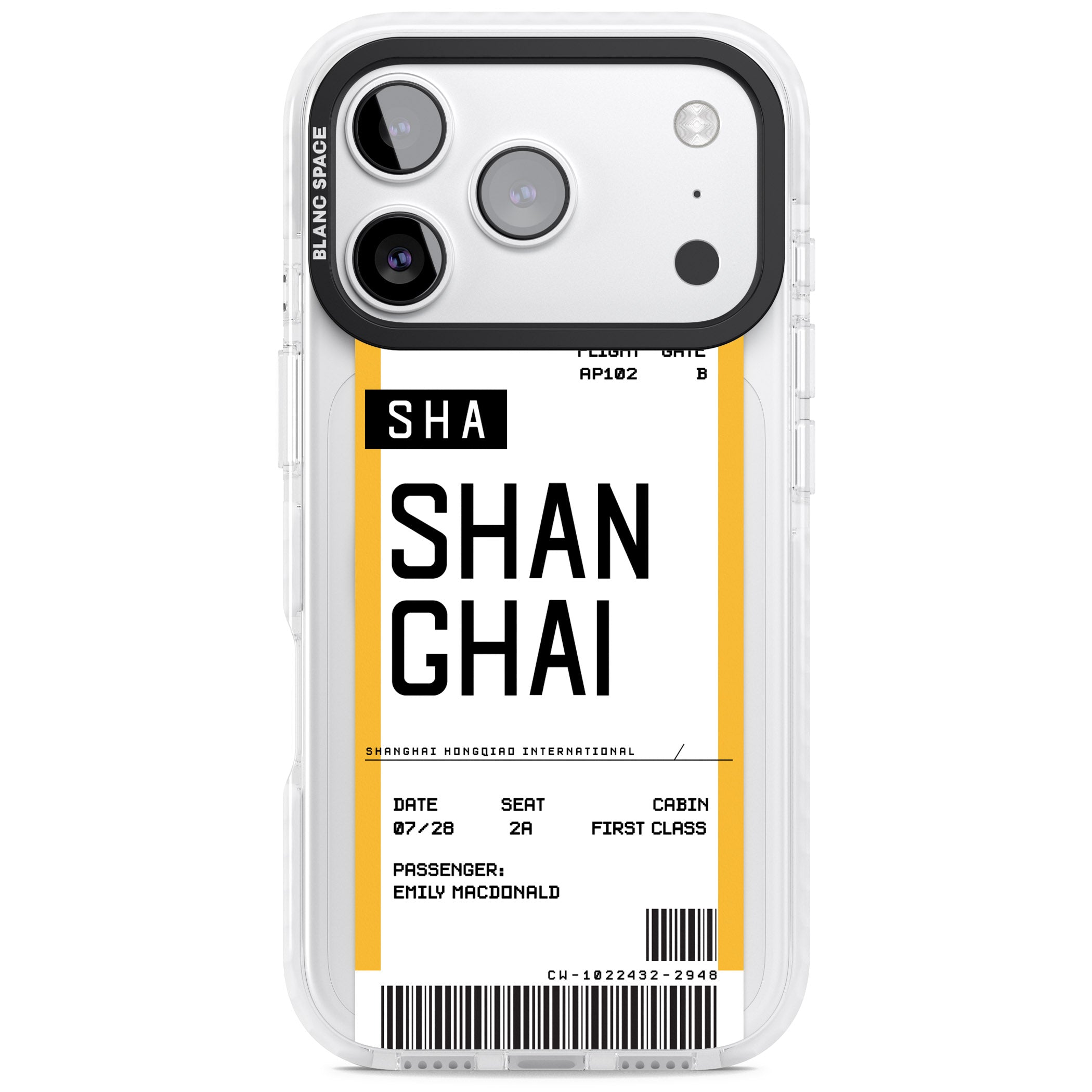Personalised Shanghai Boarding Pass