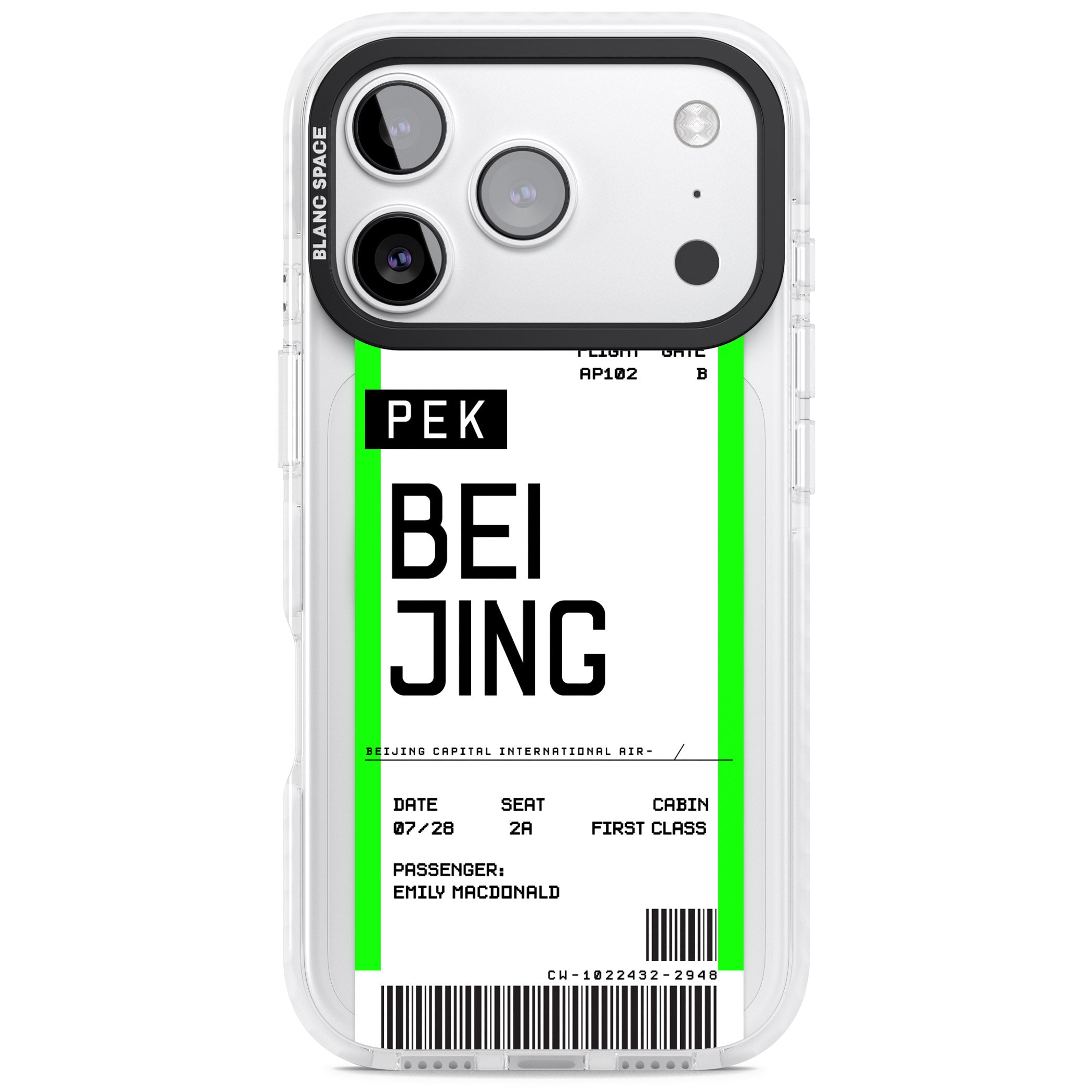 Personalised Beijing Boarding Pass