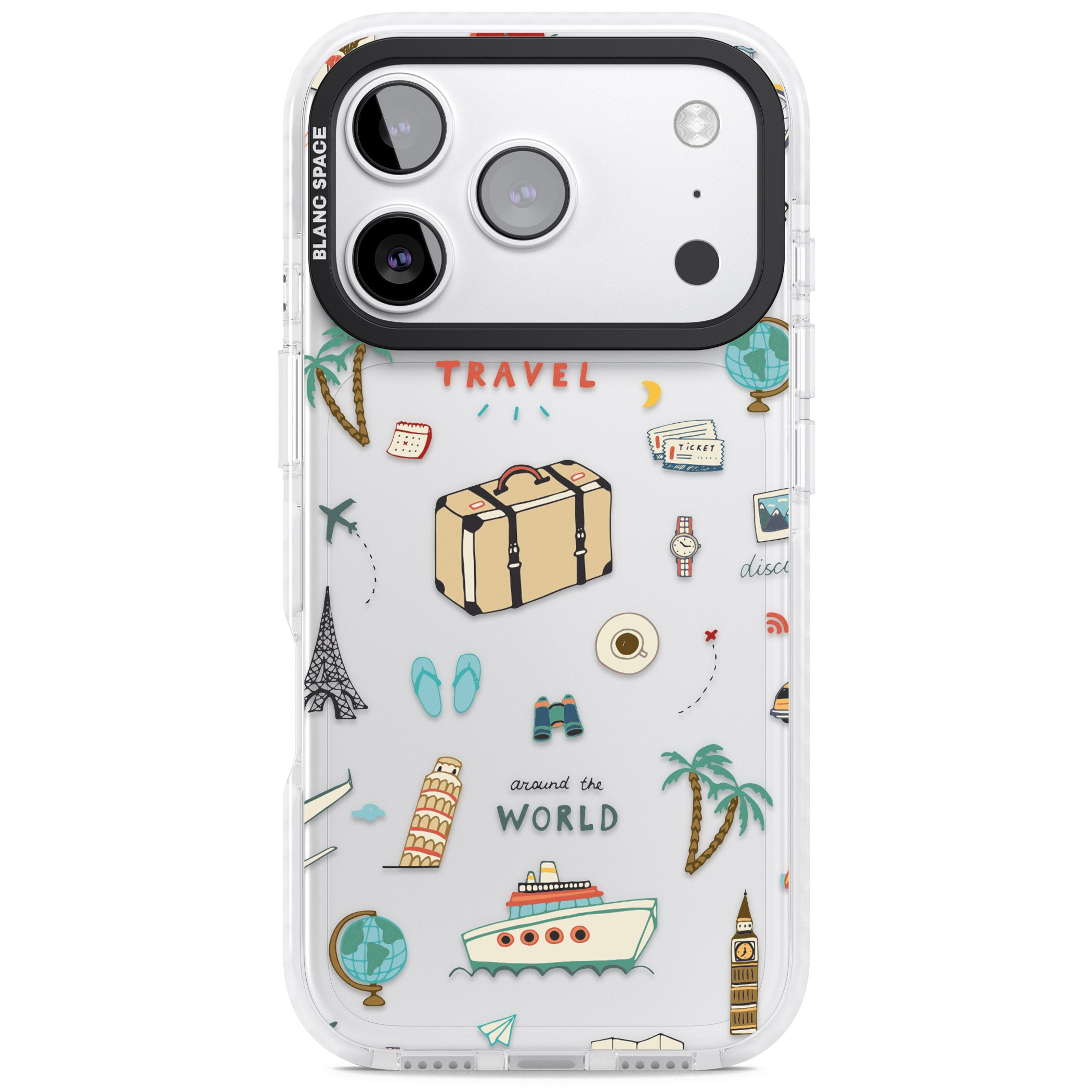 Cute Travel Pattern Transparent