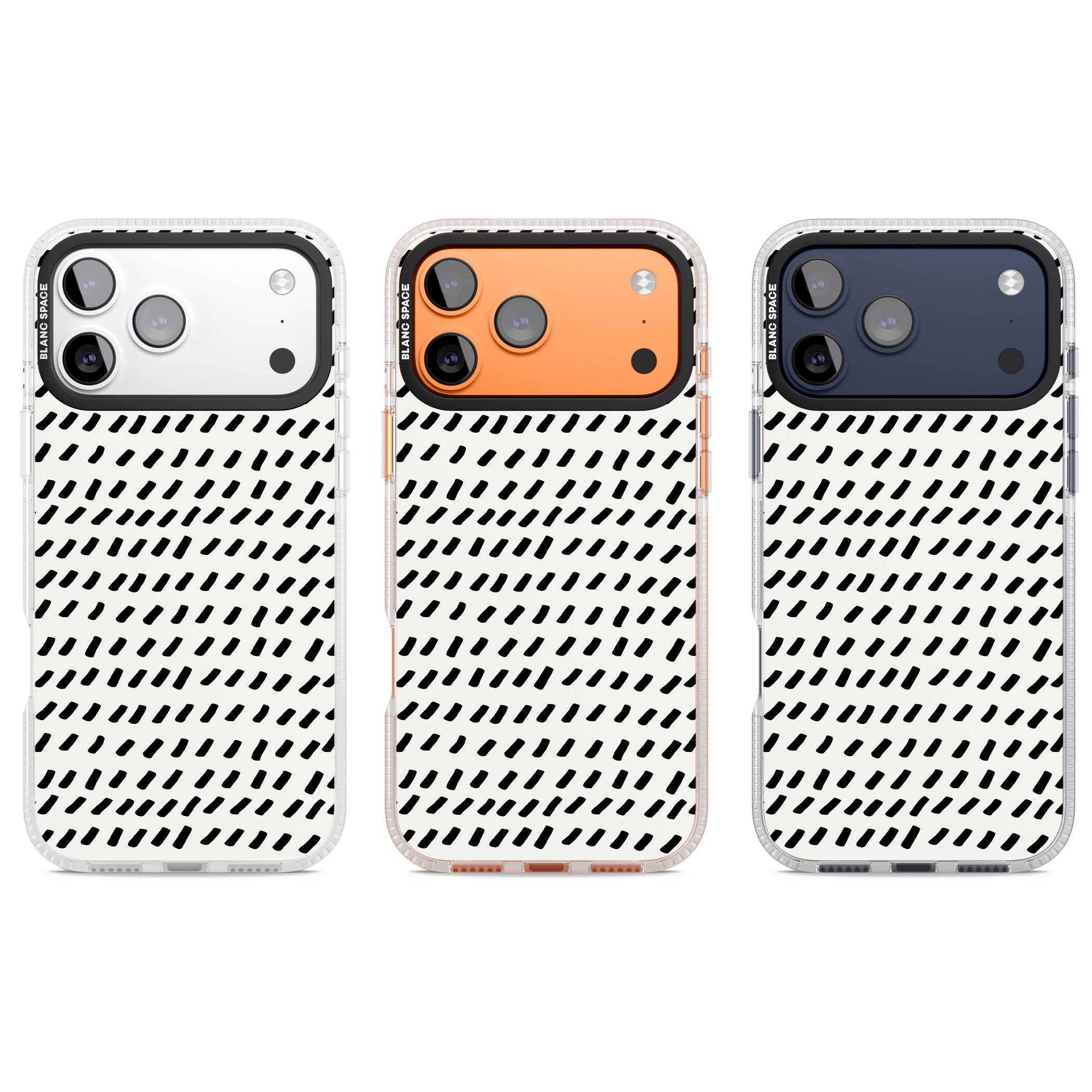 Hand Drawn Lines Pattern iPhone 17 Pro Impact Air Clear Phone Case APT Impact Protection