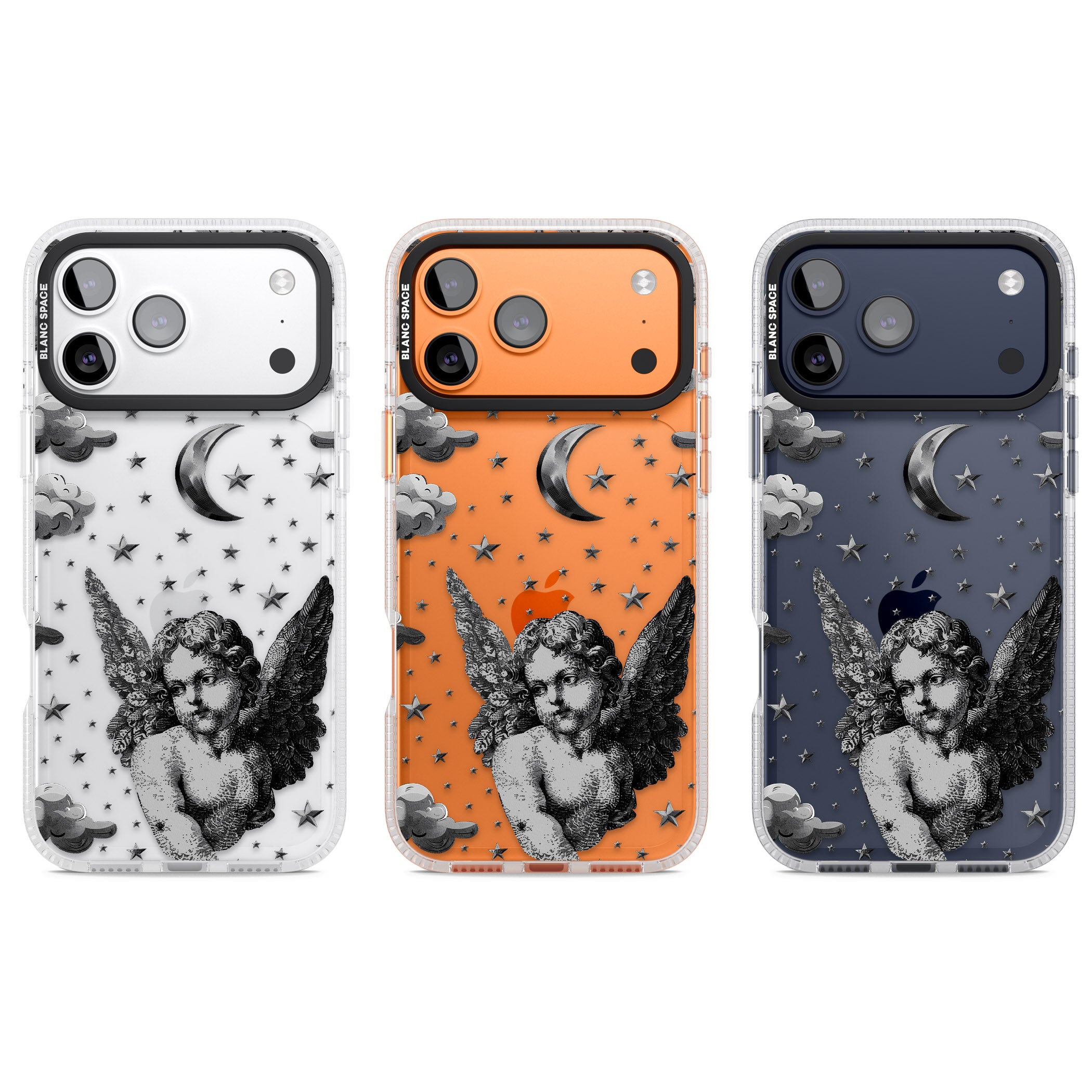 Celestial Cherub iPhone 17 Pro Impact Air Clear Phone Case APT Impact Protection