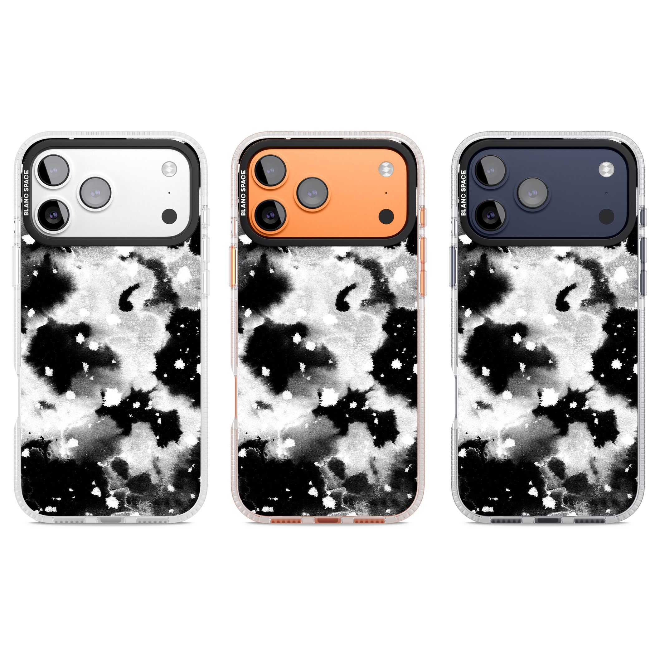 Acid Wash Ink Cloud iPhone 17 Pro Impact Air Clear Phone Case APT Impact Protection