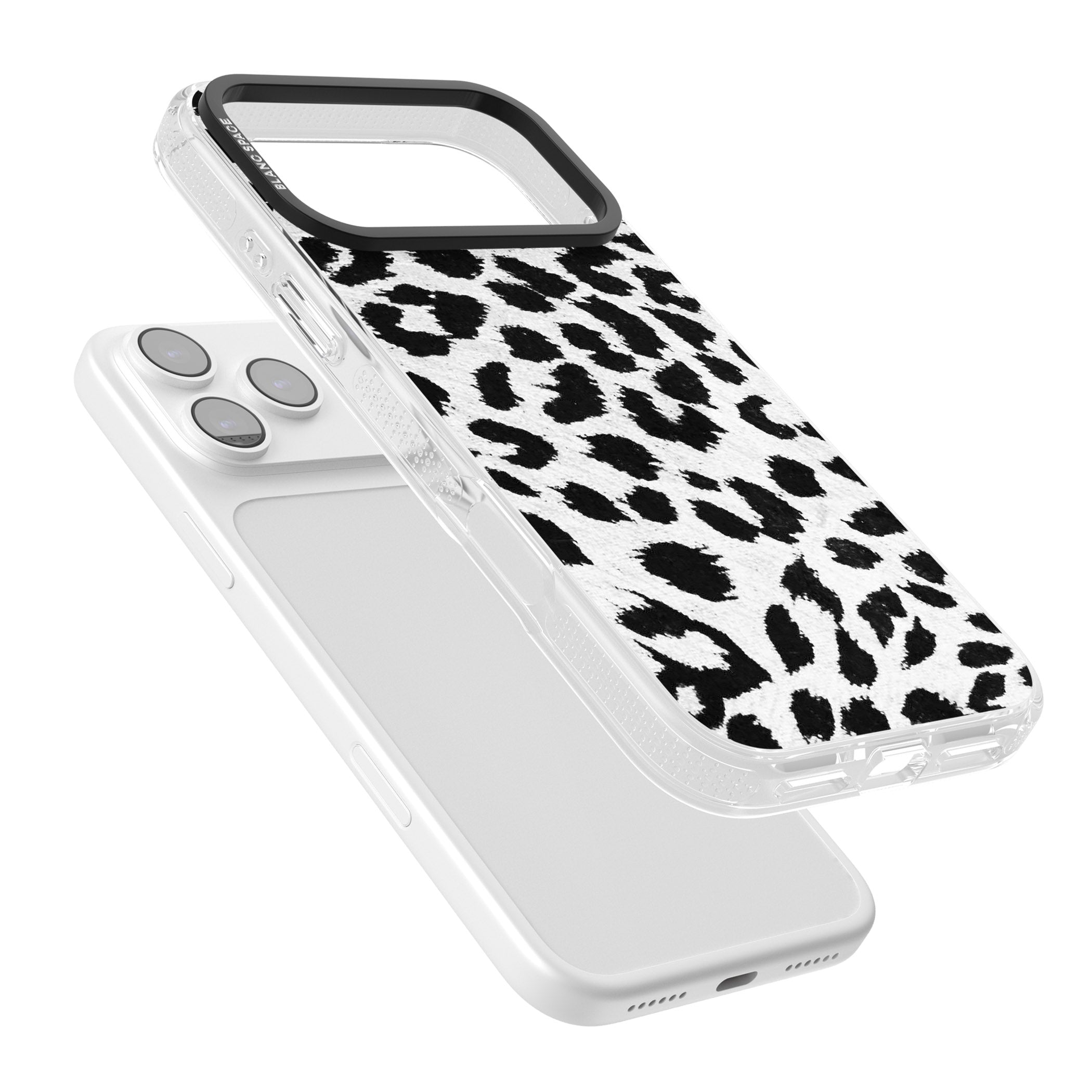 Rar Leopard Print White iPhone 17 Pro Max Impact Air Clear Phone Case Colours