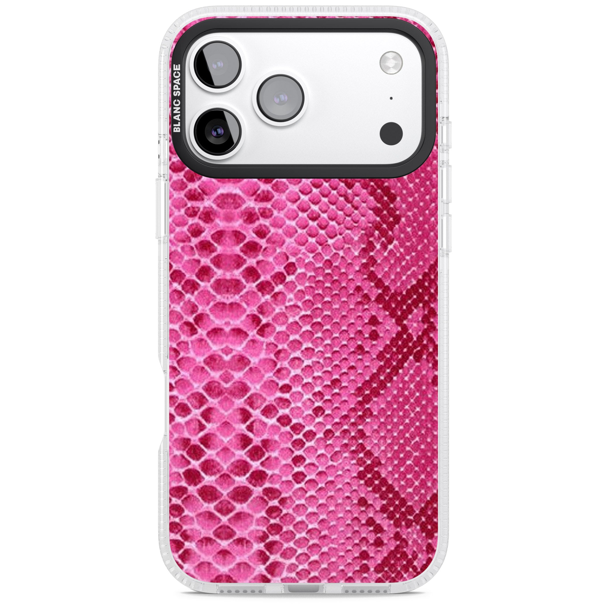 Pink Snakeskin iPhone 17 Pro Impact Air Clear Phone Case