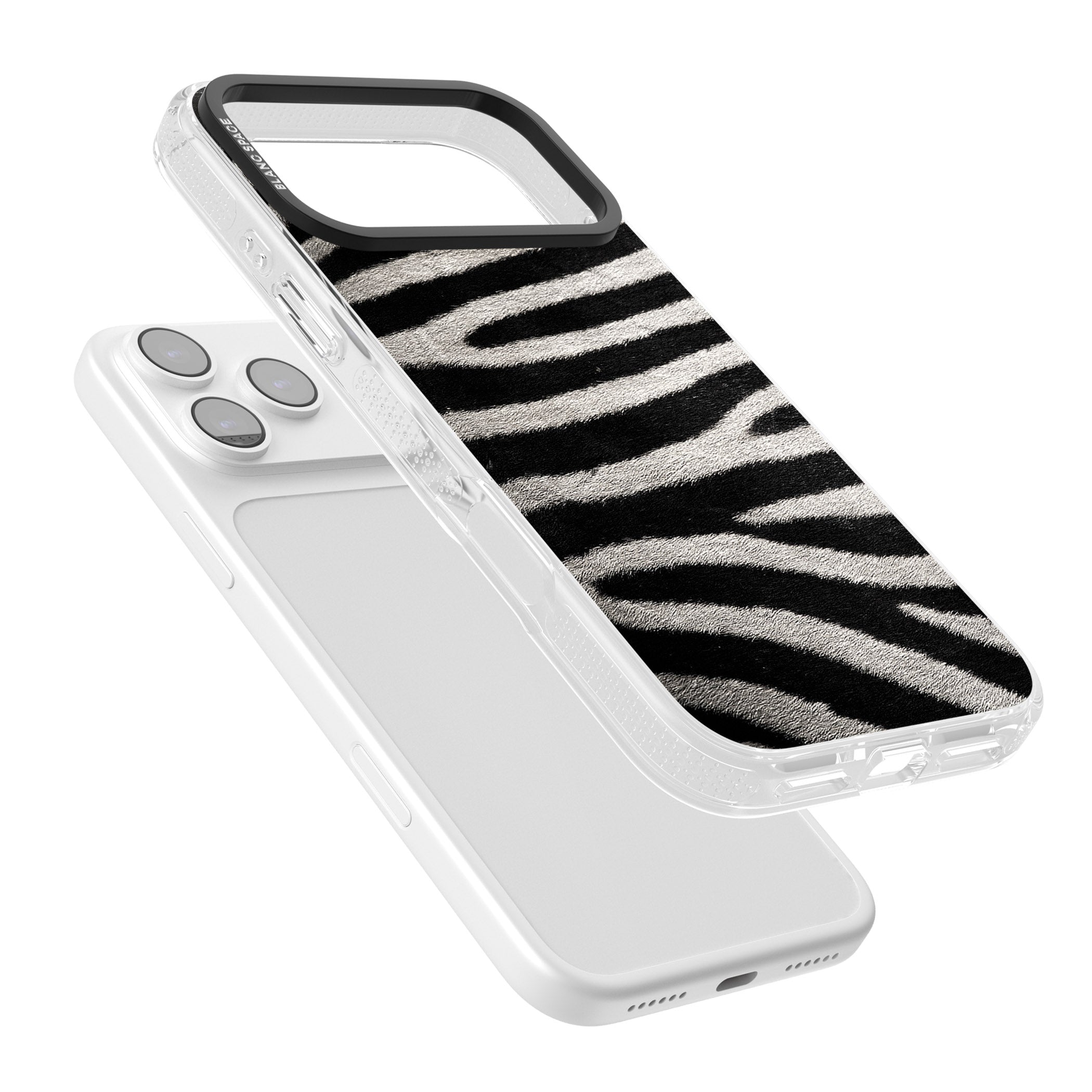 Zebra Print iPhone 17 Pro Max Impact Air Clear Phone Case Colours