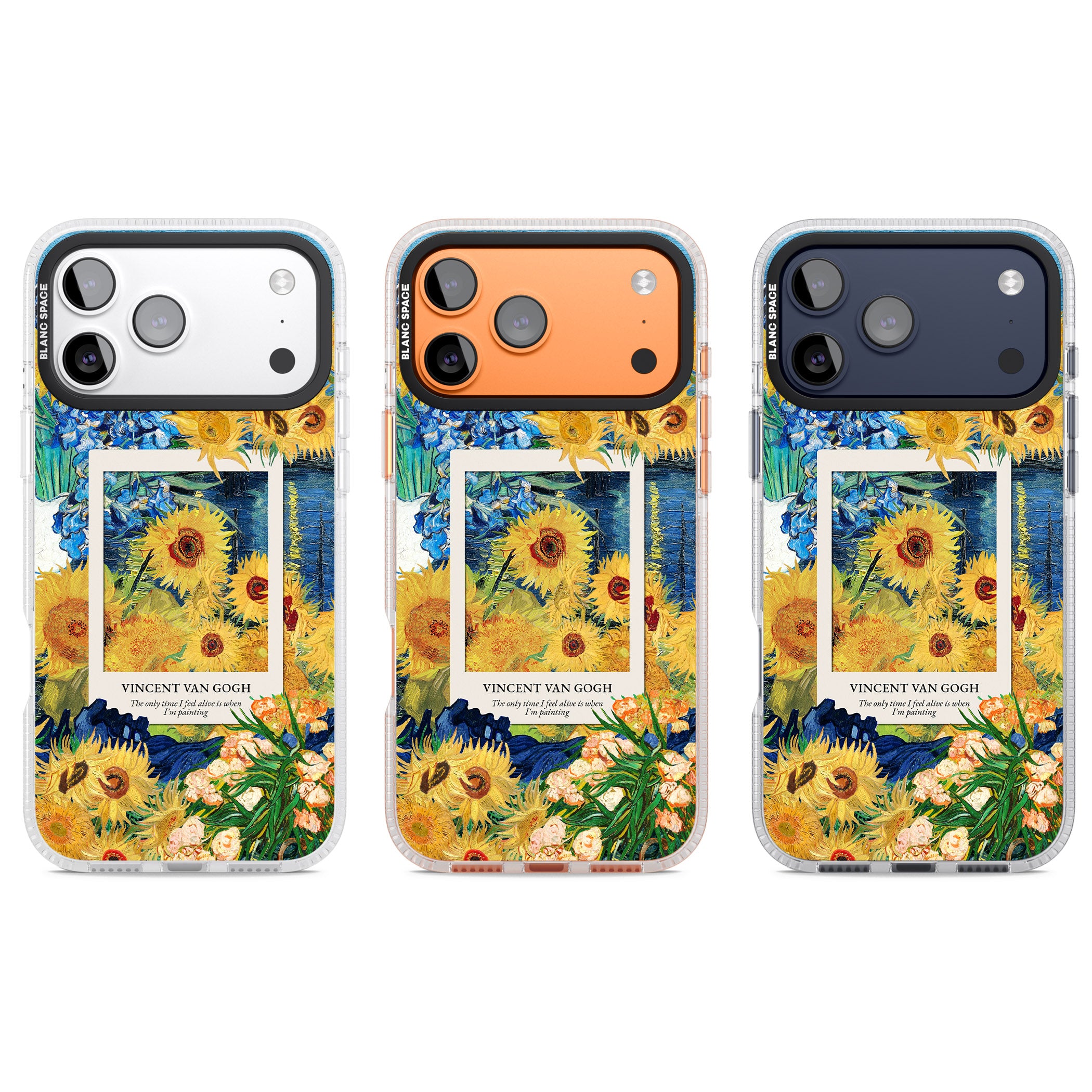 Van Gogh Sunflowers iPhone 17 Pro Impact Air Clear Phone Case APT Impact Protection
