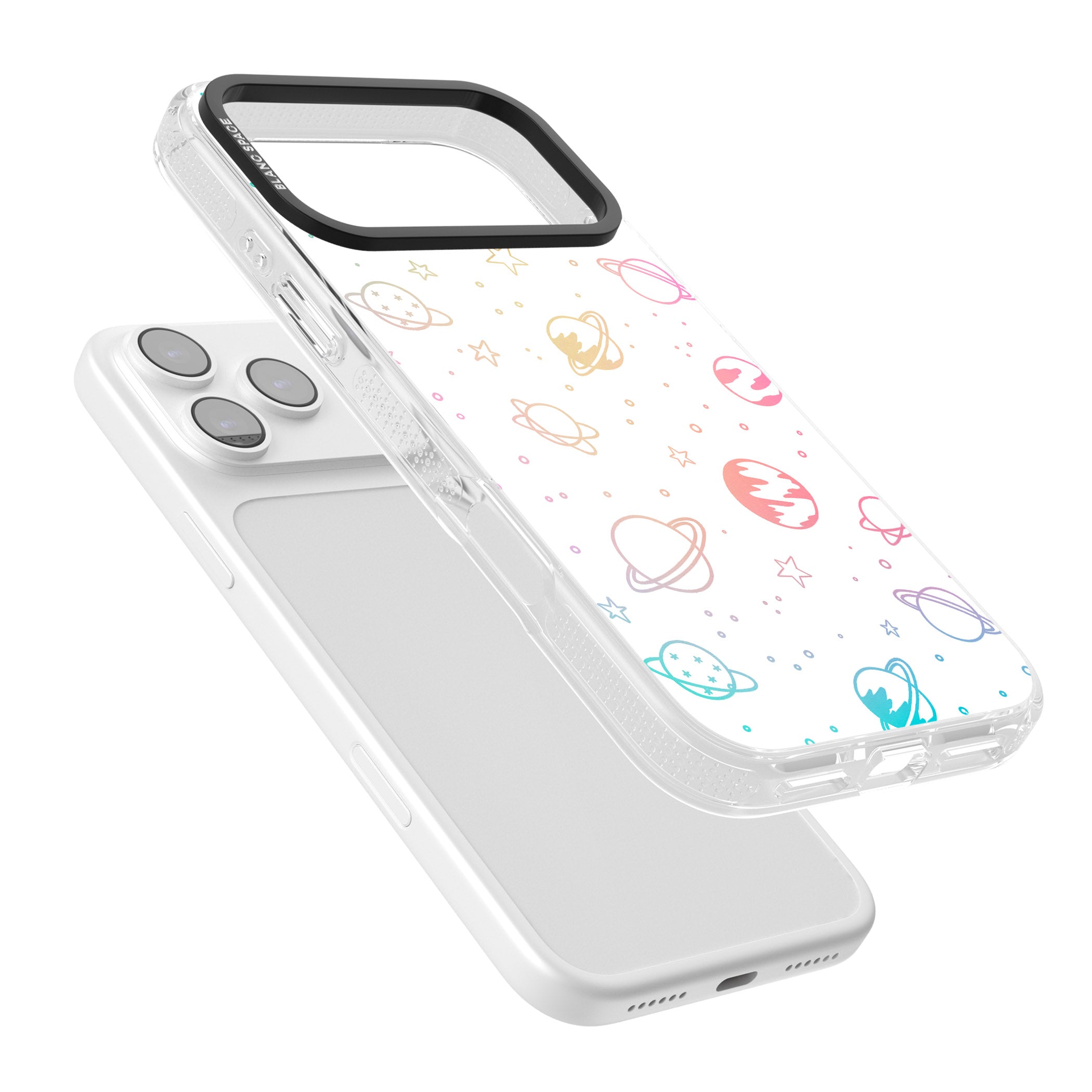 Pastel Cosmic Galaxy iPhone 17 Pro Max Impact Air Clear Phone Case Colours