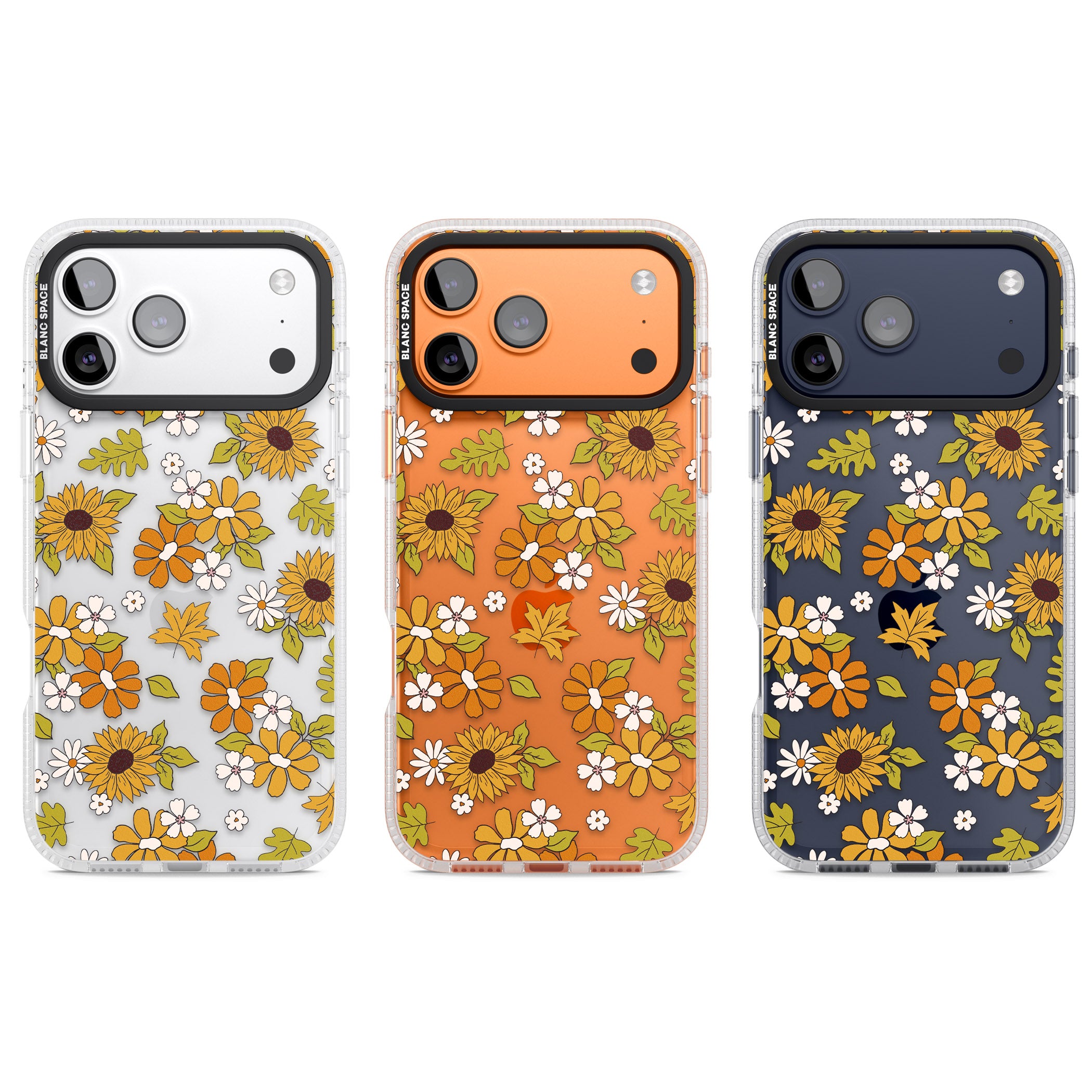 Boho Sunflowers iPhone 17 Pro Impact Air Clear Phone Case APT Impact Protection