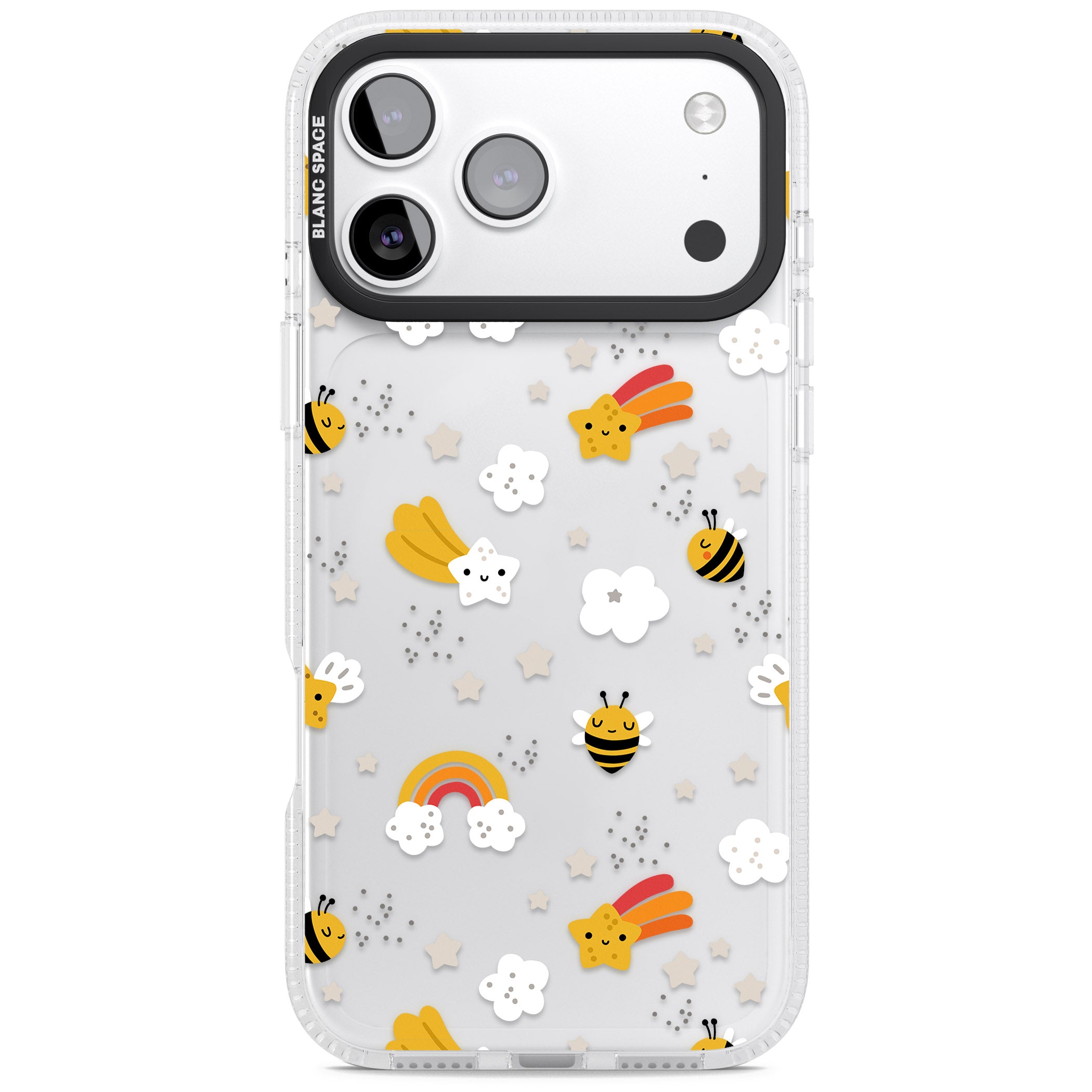 Busy Bee iPhone 17 Pro Impact Air Clear Phone Case