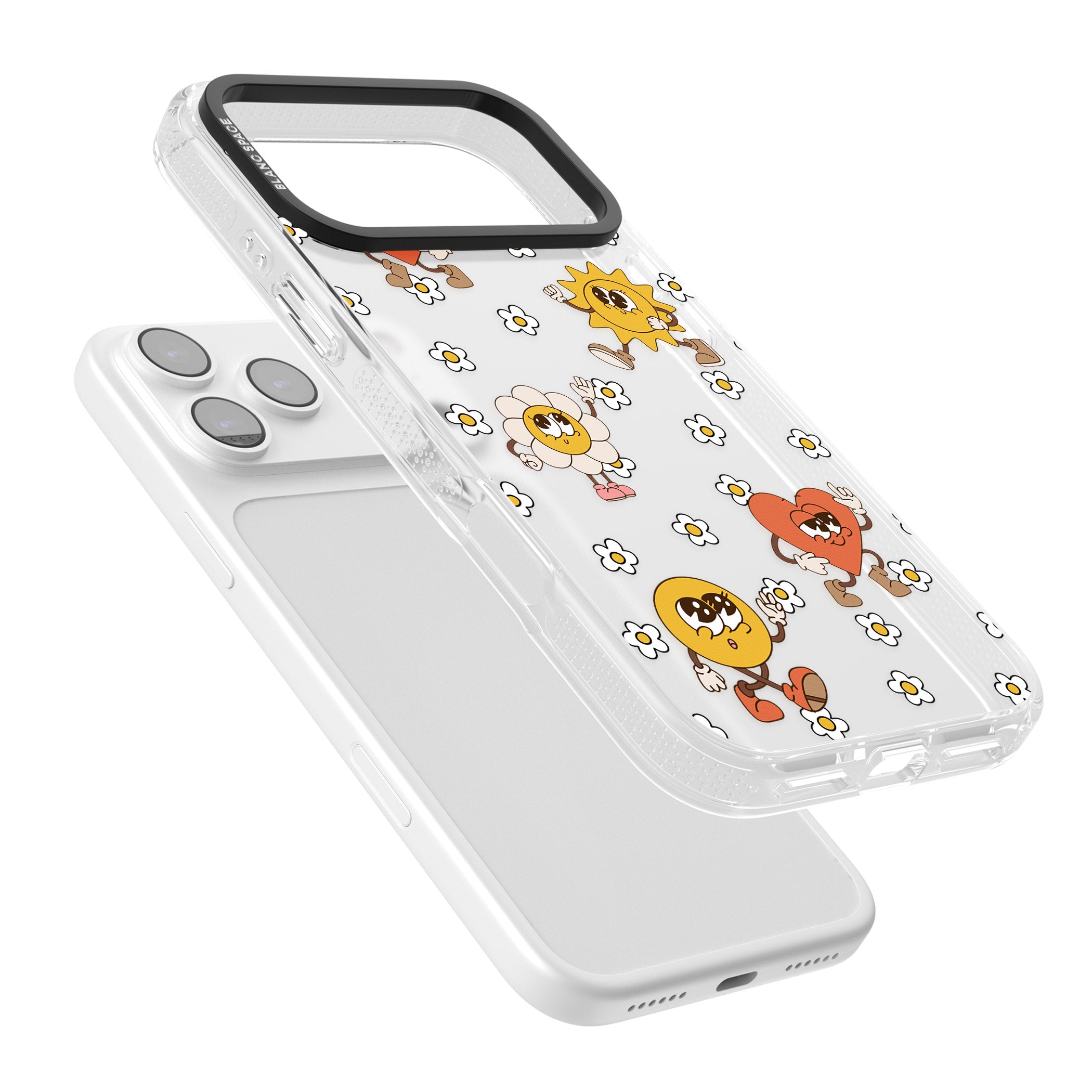 Daisies & Friends iPhone 17 Pro Impact Air Clear Phone Case Colours