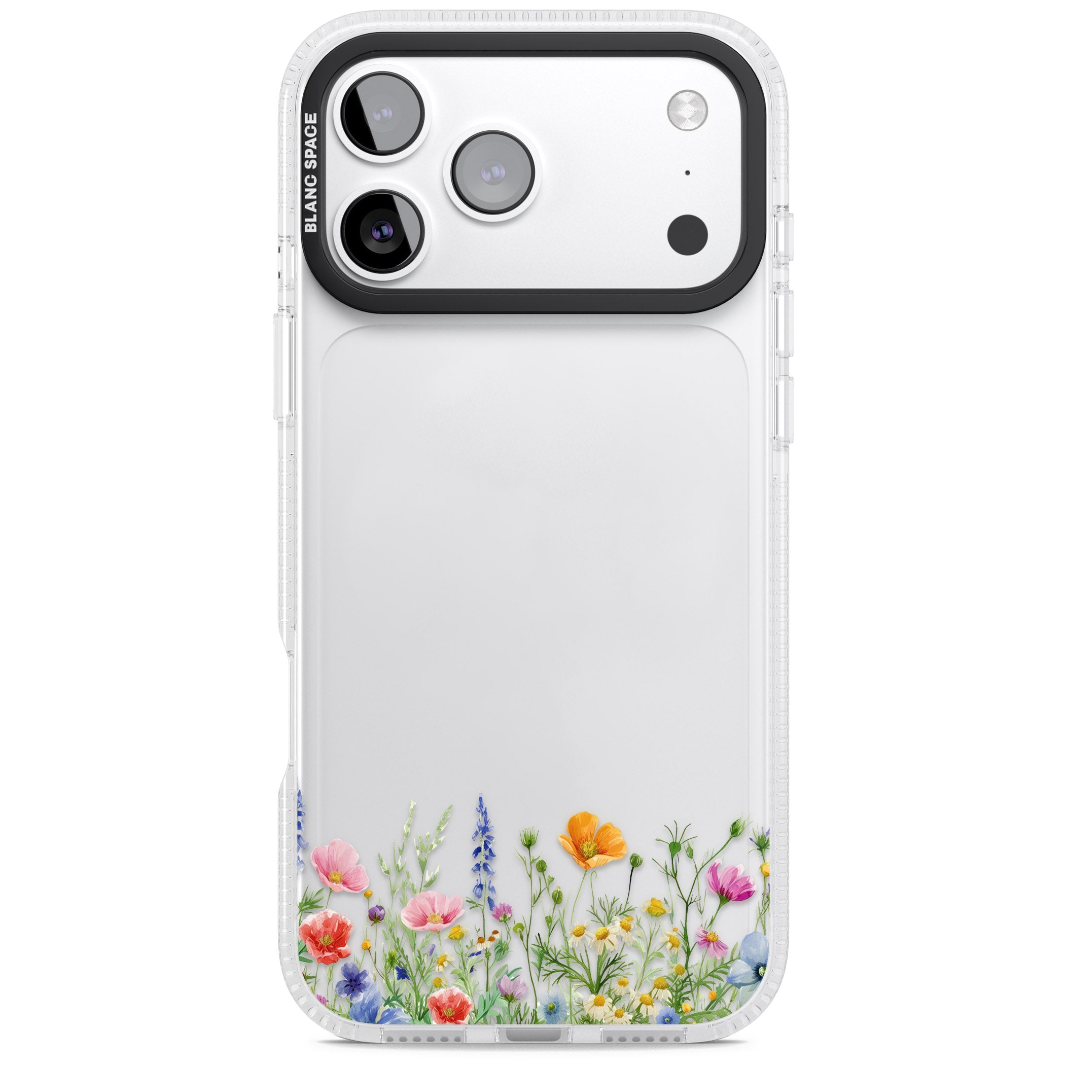 Minimal Wildflowers iPhone 17 Pro Max Impact Air Clear Phone Case