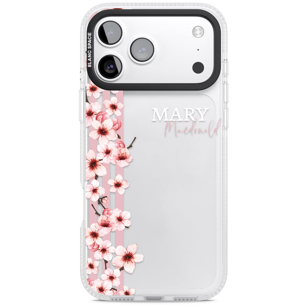 Personalised Cherry Blossom Stripe