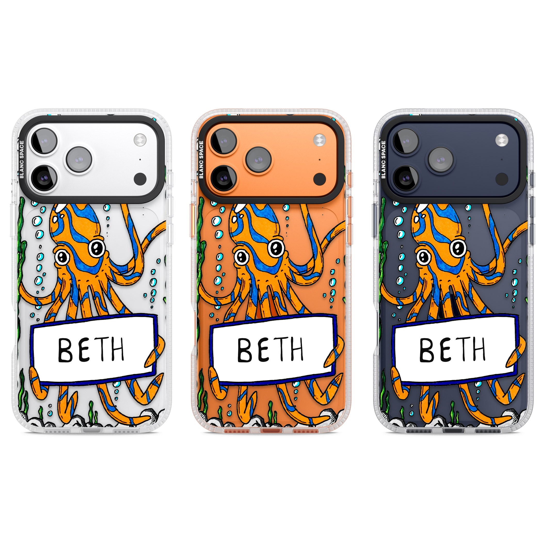 Personalised Octo iPhone 17 Pro Impact Air Clear Phone Case APT Impact Protection