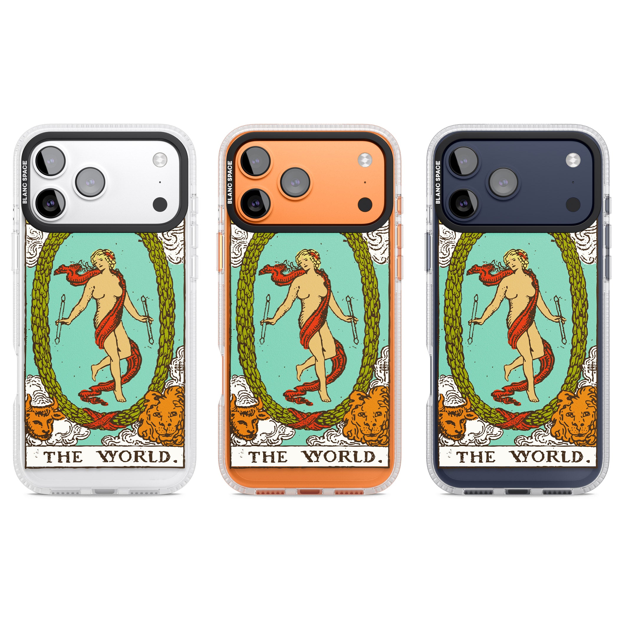 Personalised The World Tarot Card (Color) iPhone 17 Pro Impact Air Clear Phone Case APT Impact Protection