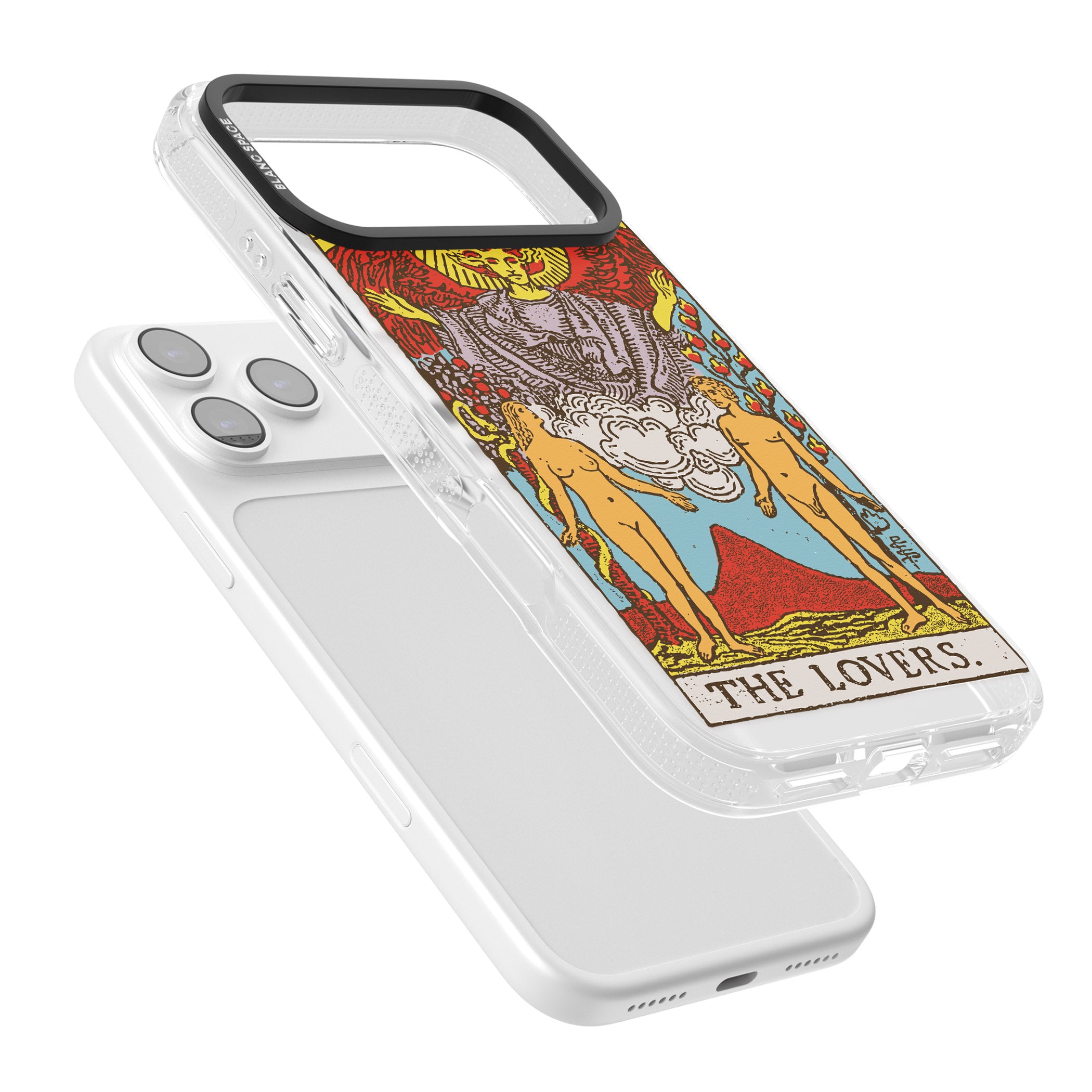 Personalised The Lovers Tarot Card (Color) iPhone 17 Pro Impact Air Clear Phone Case Colours