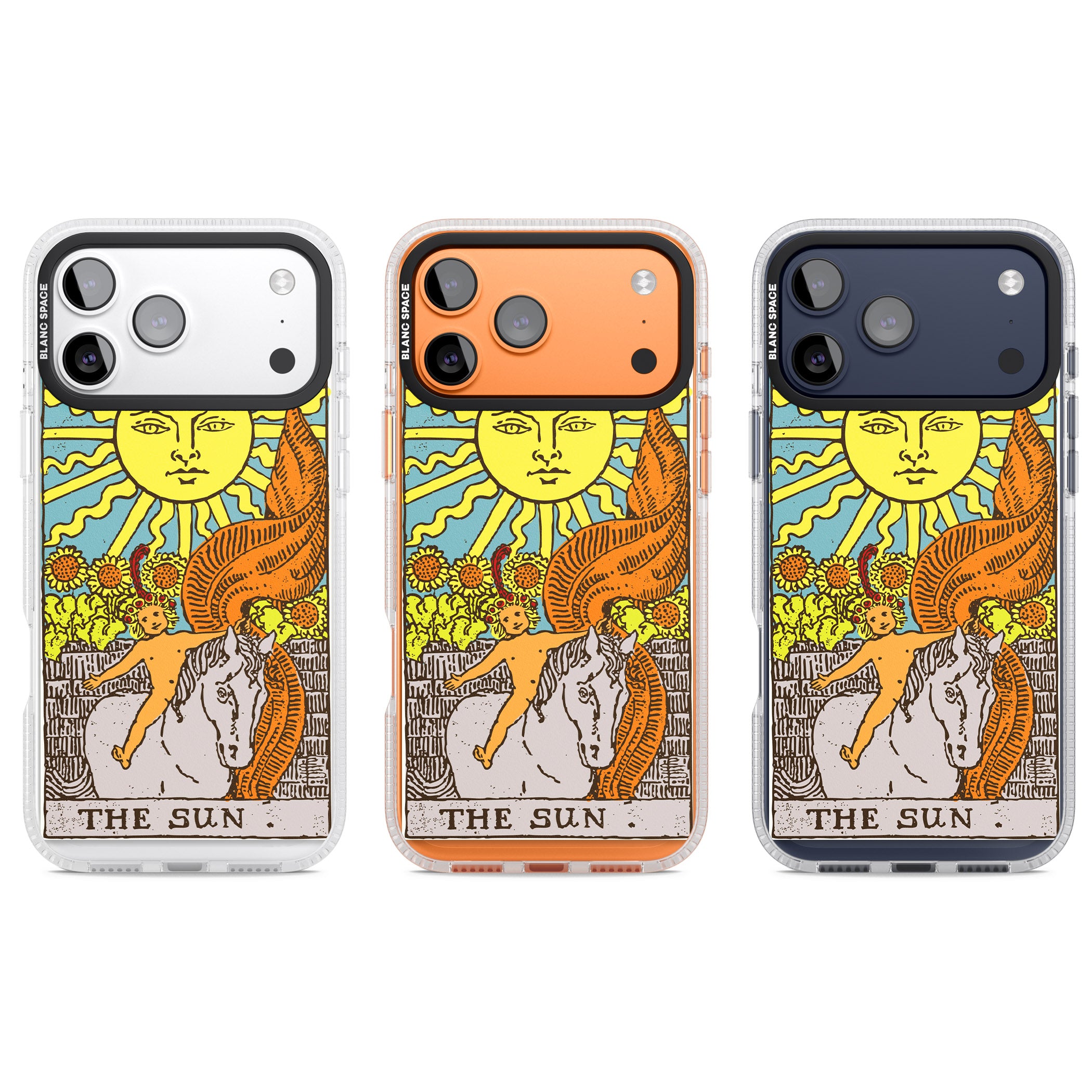 Personalised The Sun Tarot Card (Color) iPhone 17 Pro Impact Air Clear Phone Case APT Impact Protection