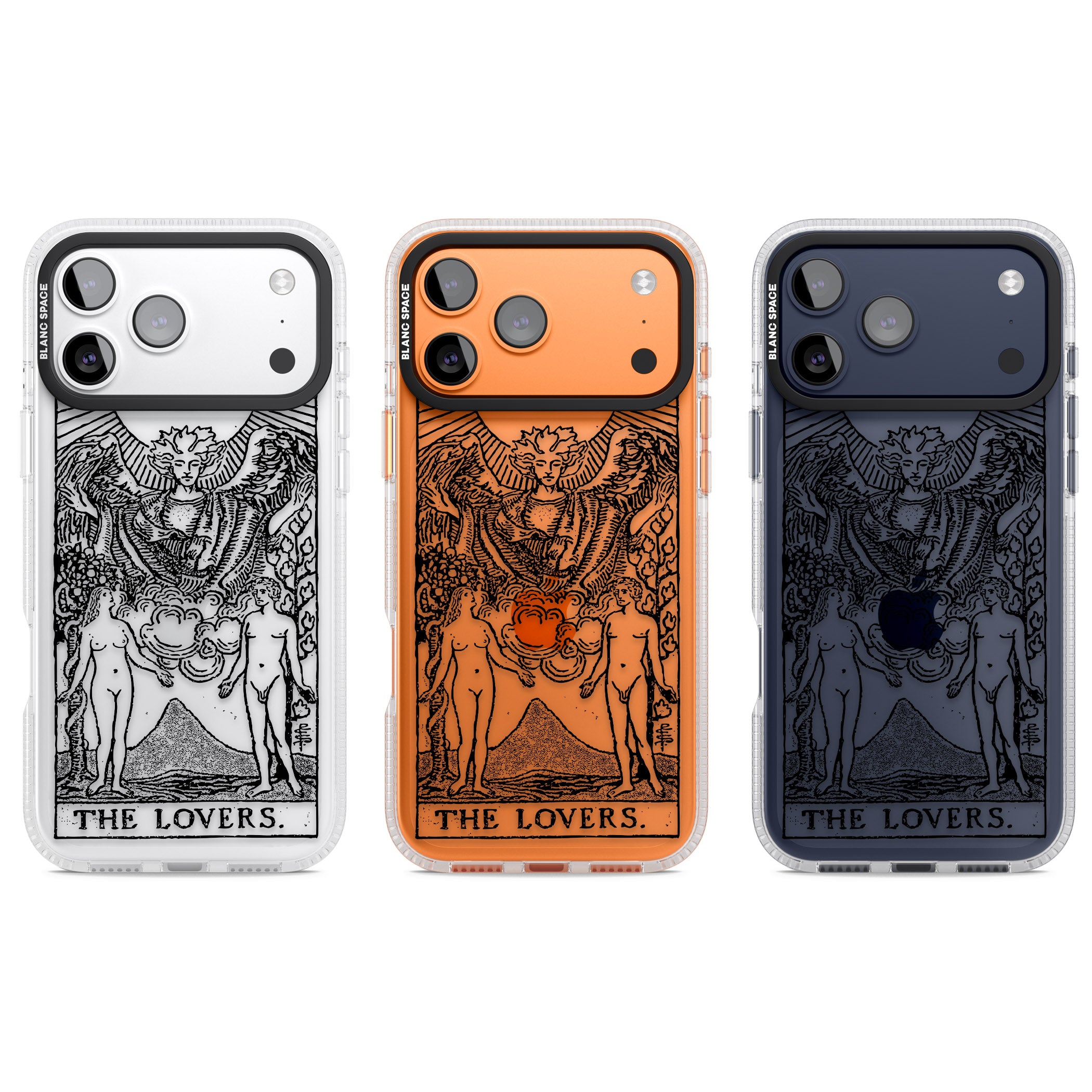 Personalised The Lovers Tarot Card (Clear) iPhone 17 Pro Impact Air Clear Phone Case APT Impact Protection
