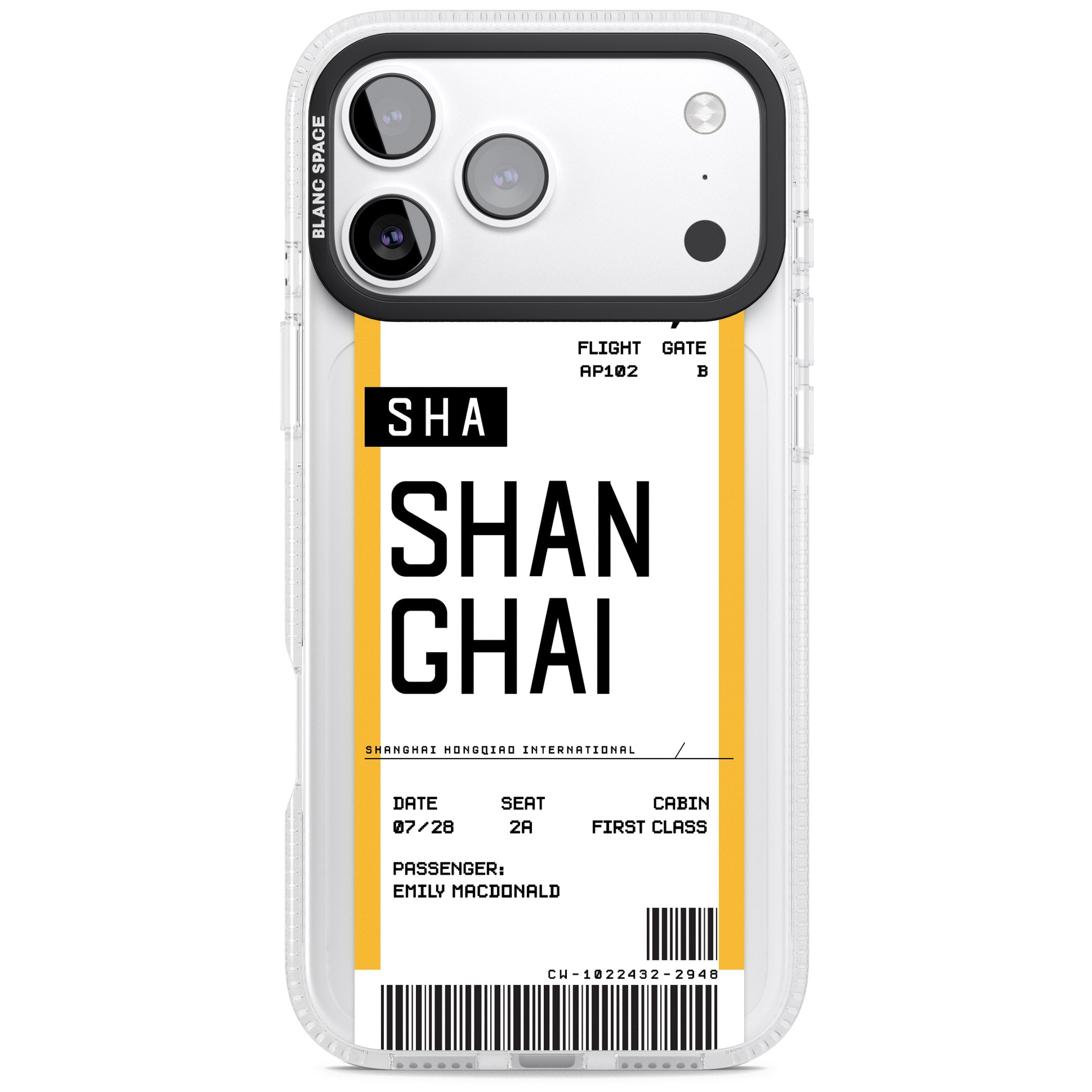 Personalised Shanghai Boarding Pass