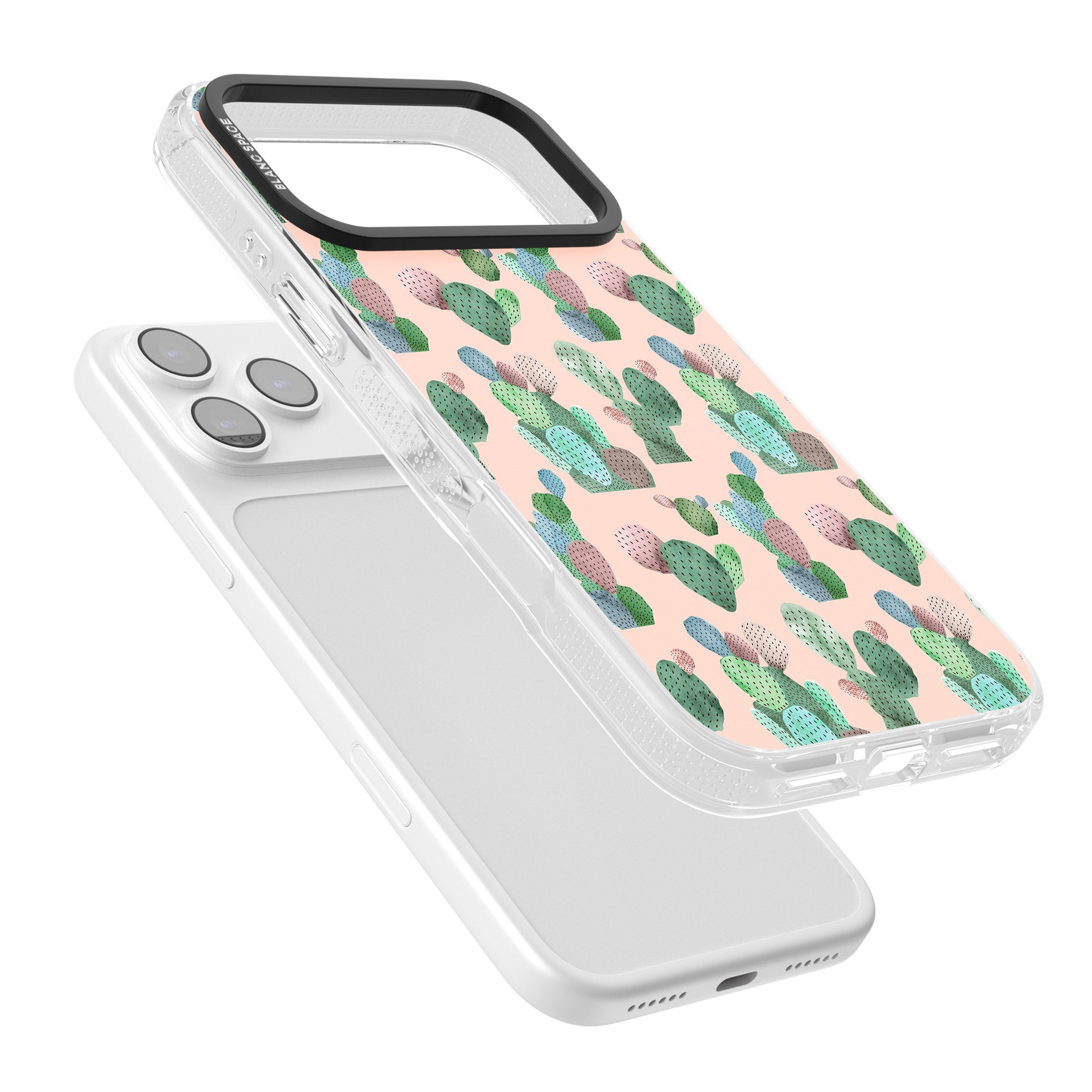 Pink Cactus iPhone 17 Pro Max Impact Air Clear Phone Case Colours