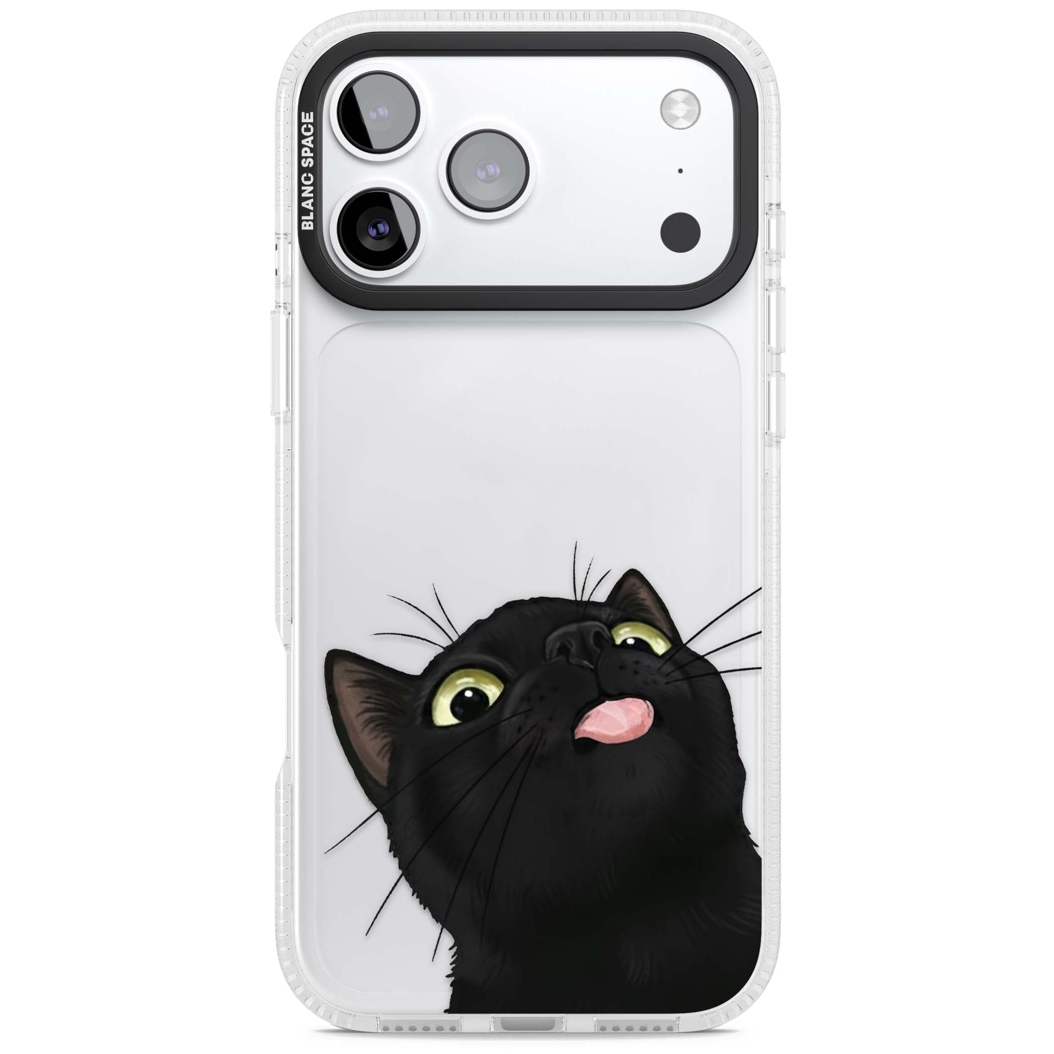 Black Cat Energy for her iPhone case | Clear Case Impact Air case for iPhone 17 Pro, iPhone 17 Pro Max
