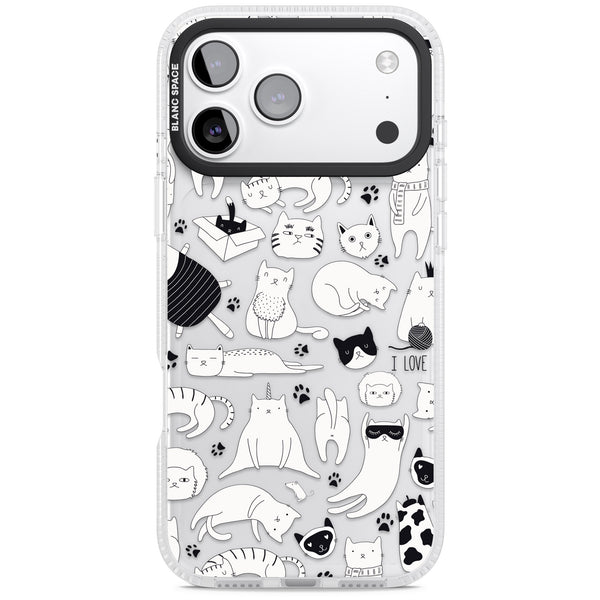 Cartoon Cats (Black & White)