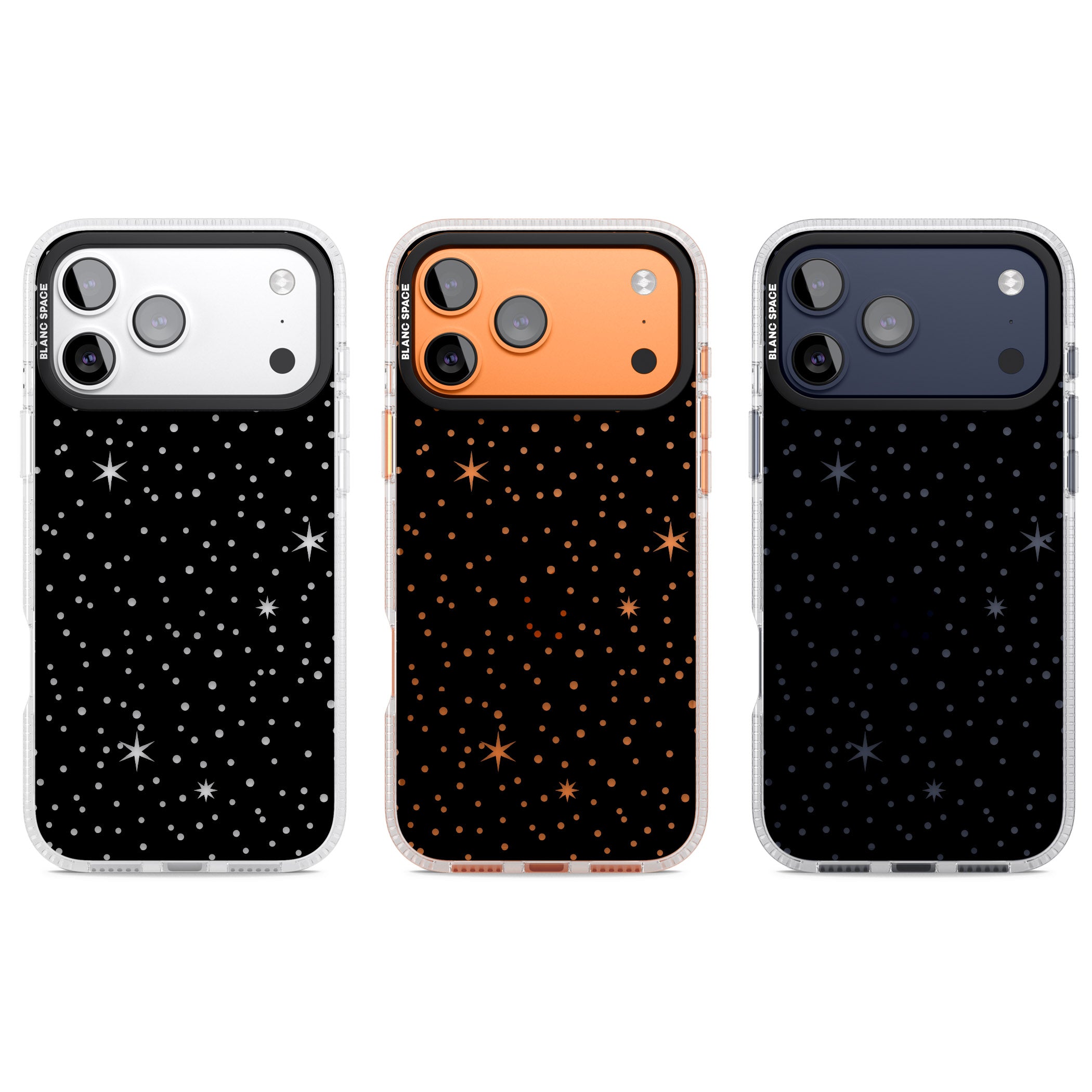 Celestial Cut Out Stars iPhone 17 Pro Impact Air Clear Phone Case APT Impact Protection