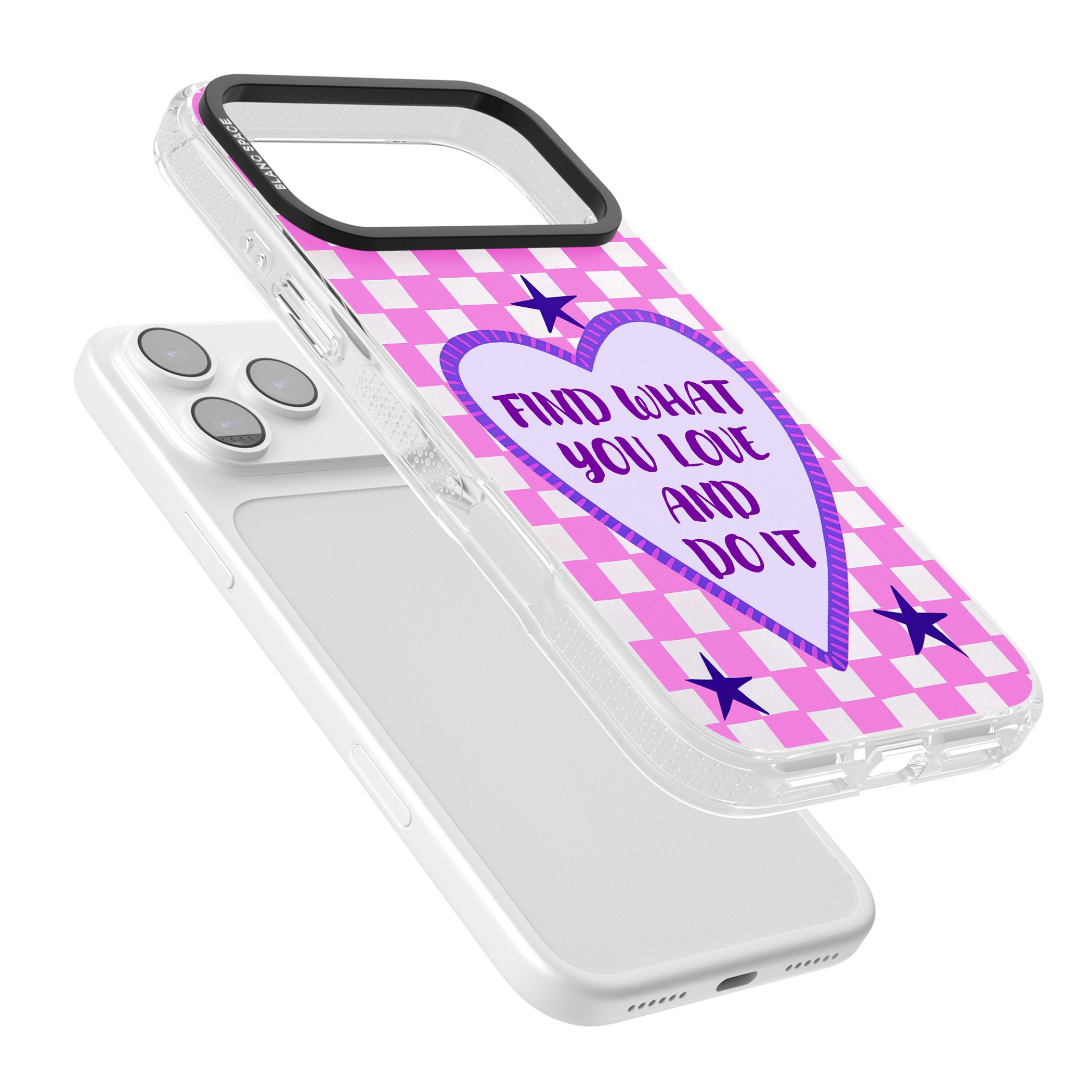 Find What You Love iPhone 17 Pro Impact Air Clear Phone Case Colours