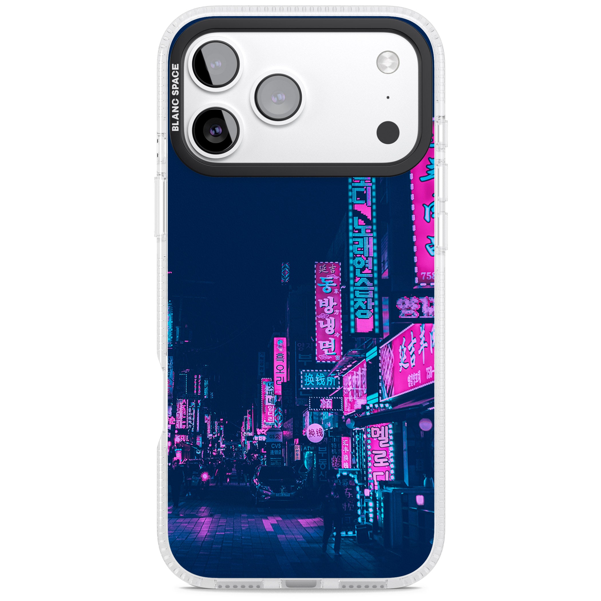Neon Nights iPhone 17 Pro Impact Air Clear Phone Case
