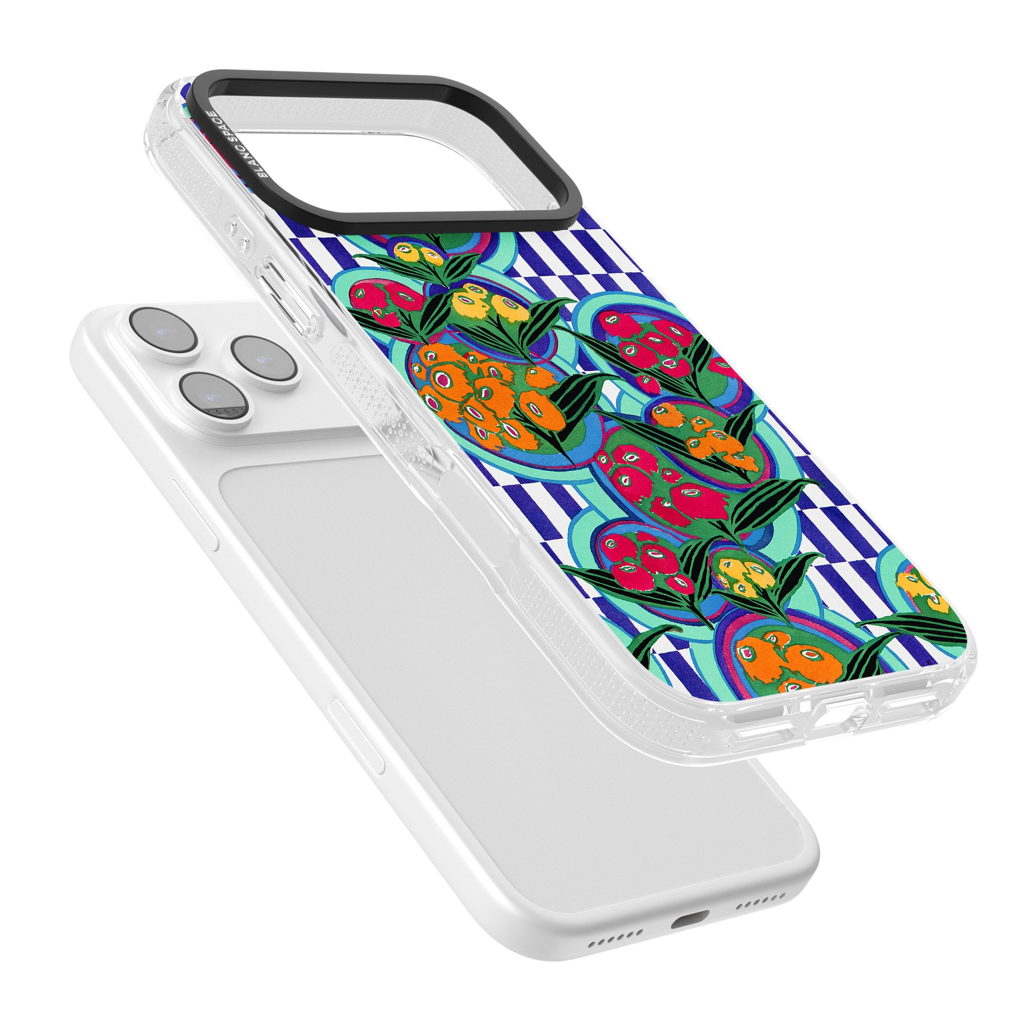 Vintage Fruit Plates iPhone 17 Pro Impact Air Clear Phone Case Colours