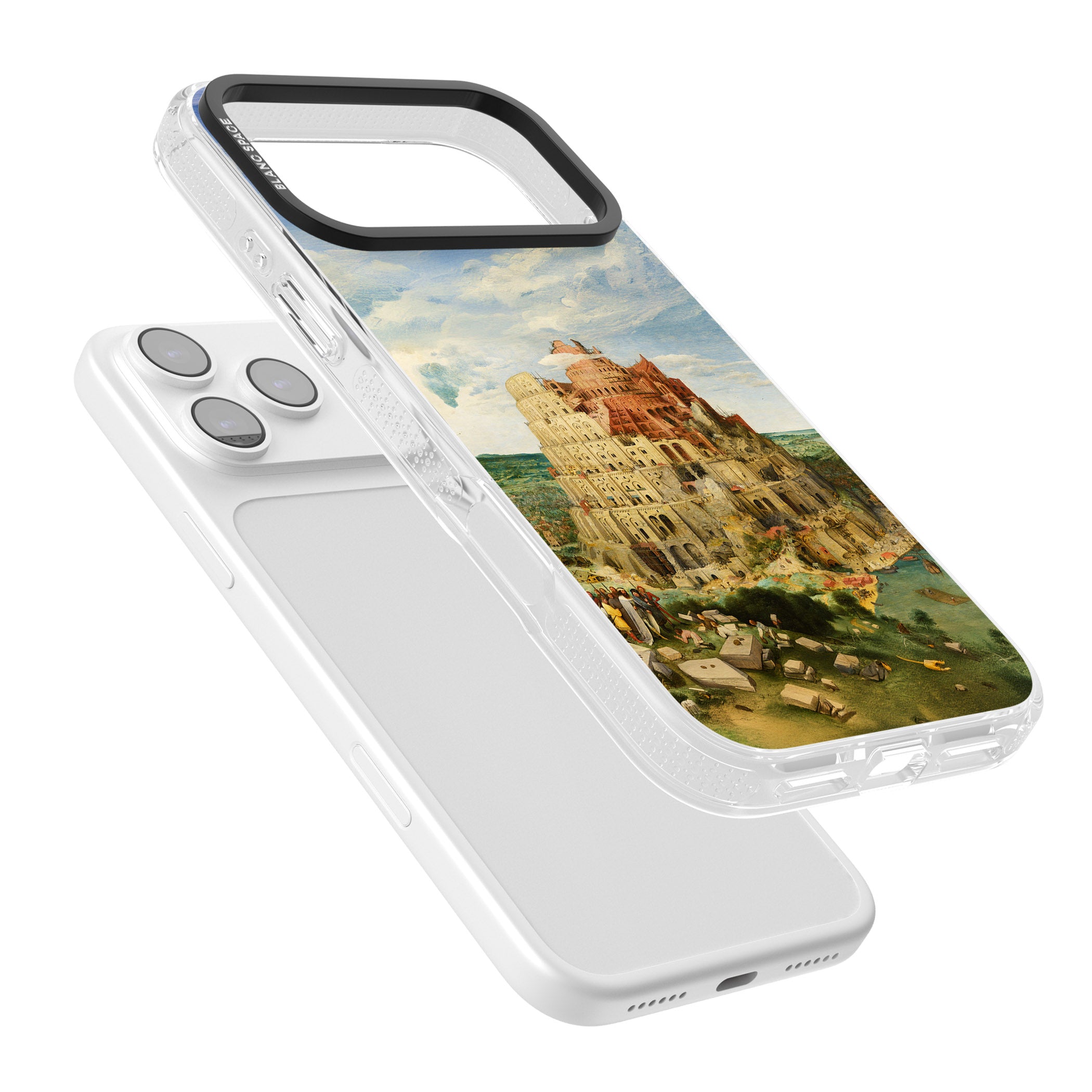 Tower Of Babel iPhone 17 Pro Impact Air Clear Phone Case Colours