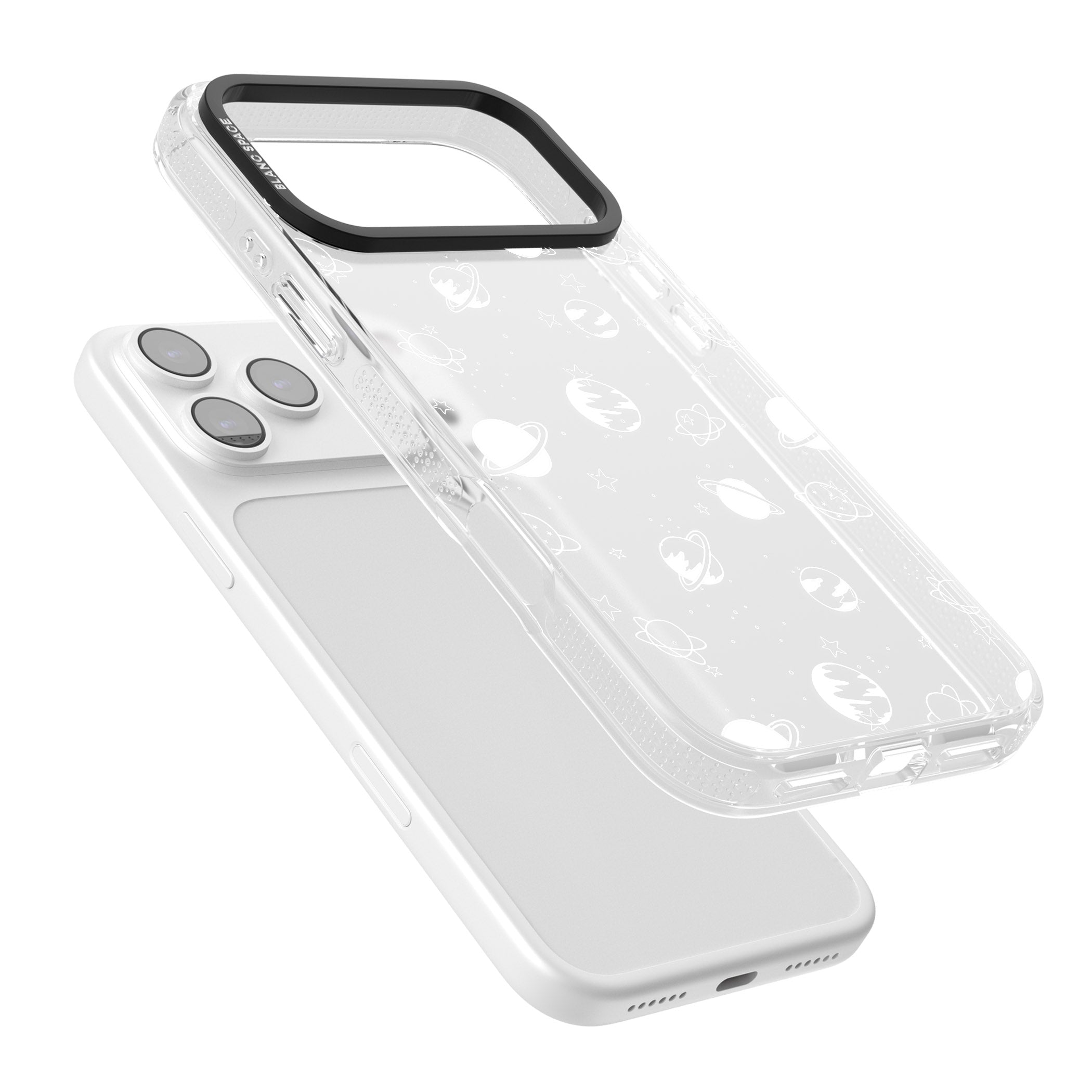 Cosmic Black Planet iPhone 17 Pro Impact Air Clear Phone Case Colours