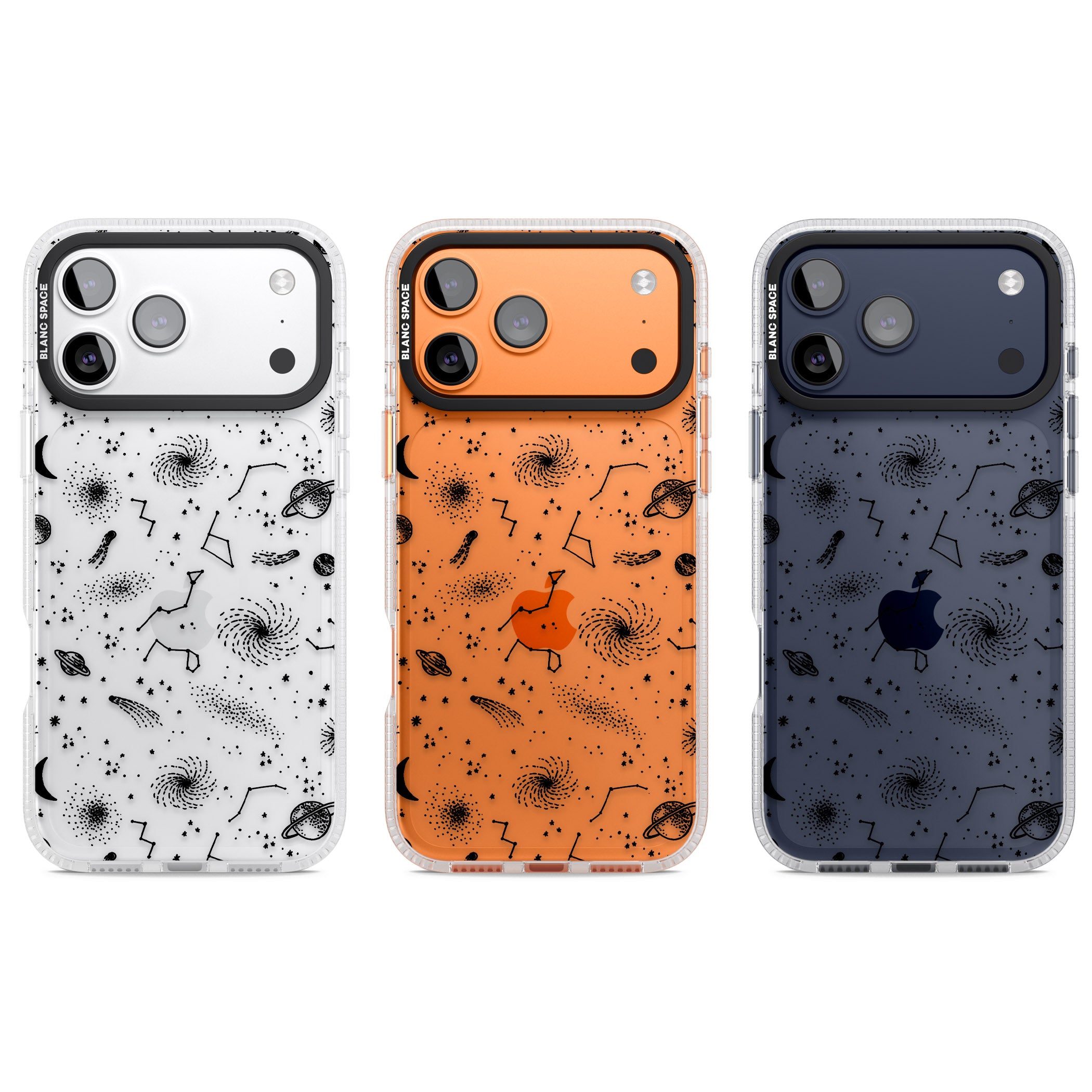 Galactic Sketch iPhone 17 Pro Impact Air Clear Phone Case APT Impact Protection