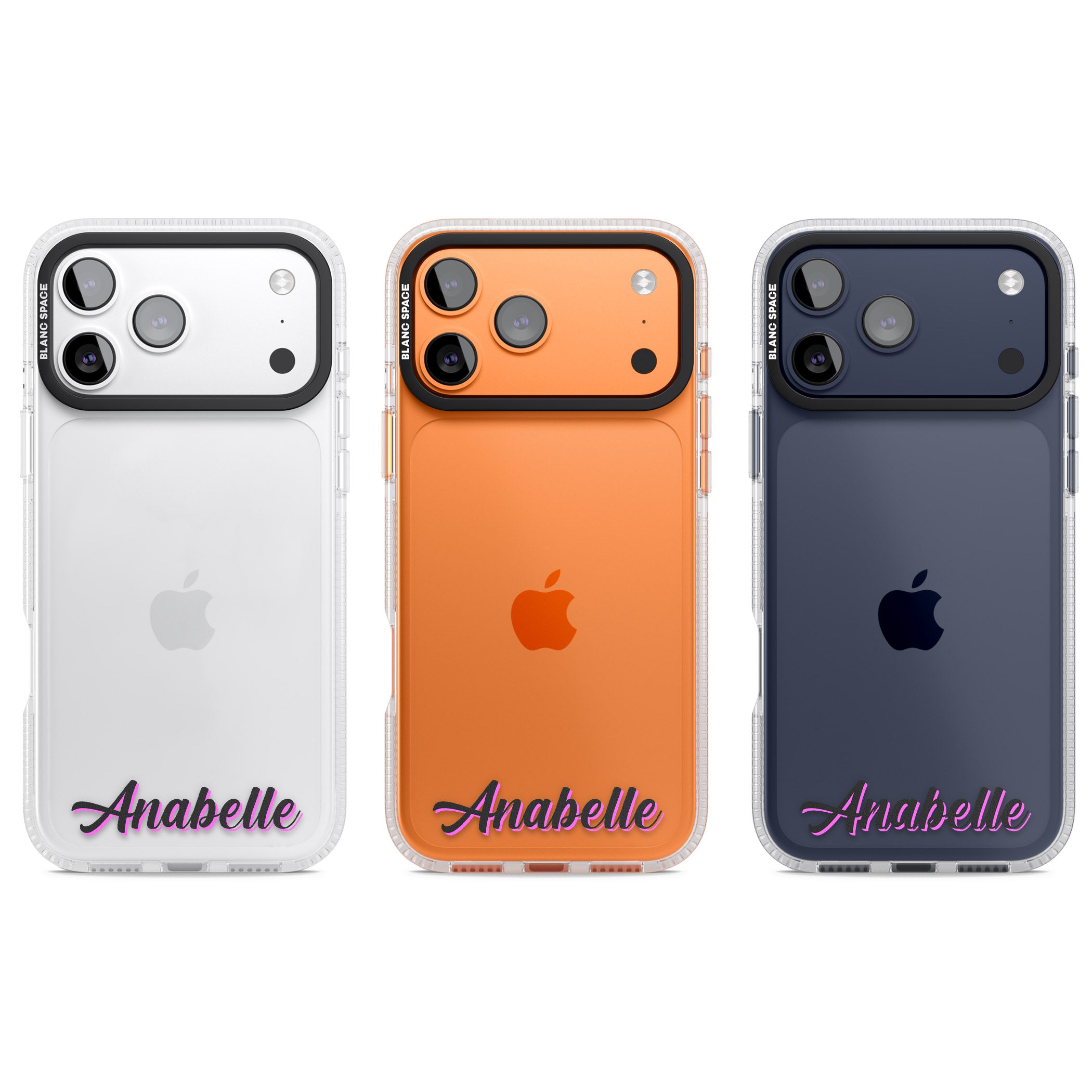 Personalised Cute Bottom Name iPhone 17 Pro Impact Air Clear Phone Case APT Impact Protection