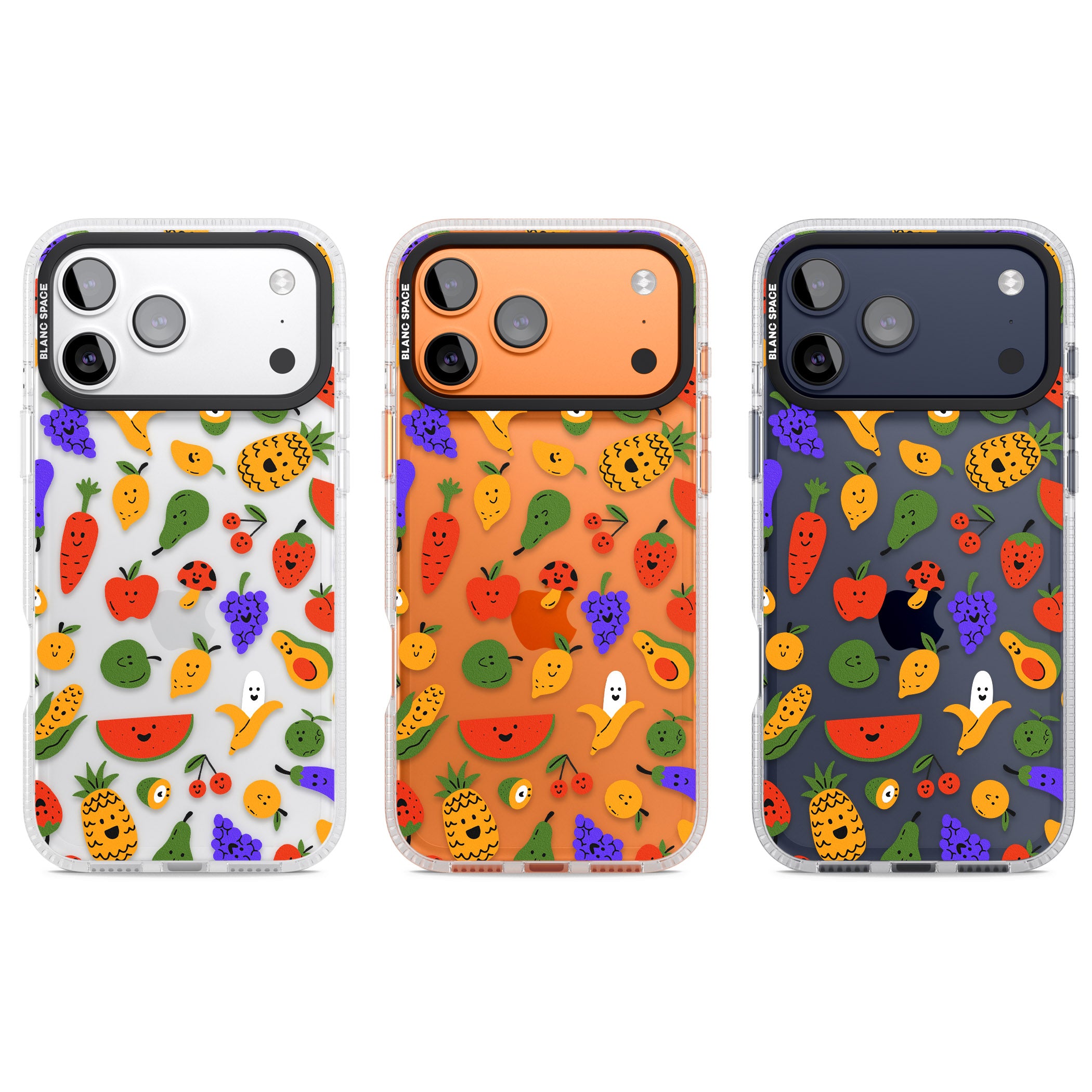 Playful Fruit Kawaii iPhone 17 Pro Impact Air Clear Phone Case APT Impact Protection