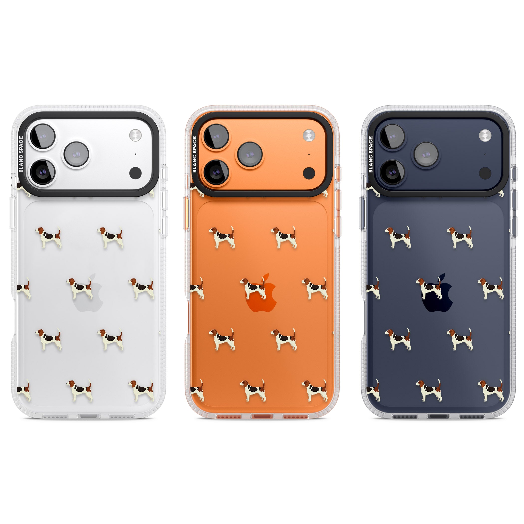 Beagle Dog Pattern iPhone 17 Pro Impact Air Clear Phone Case APT Impact Protection