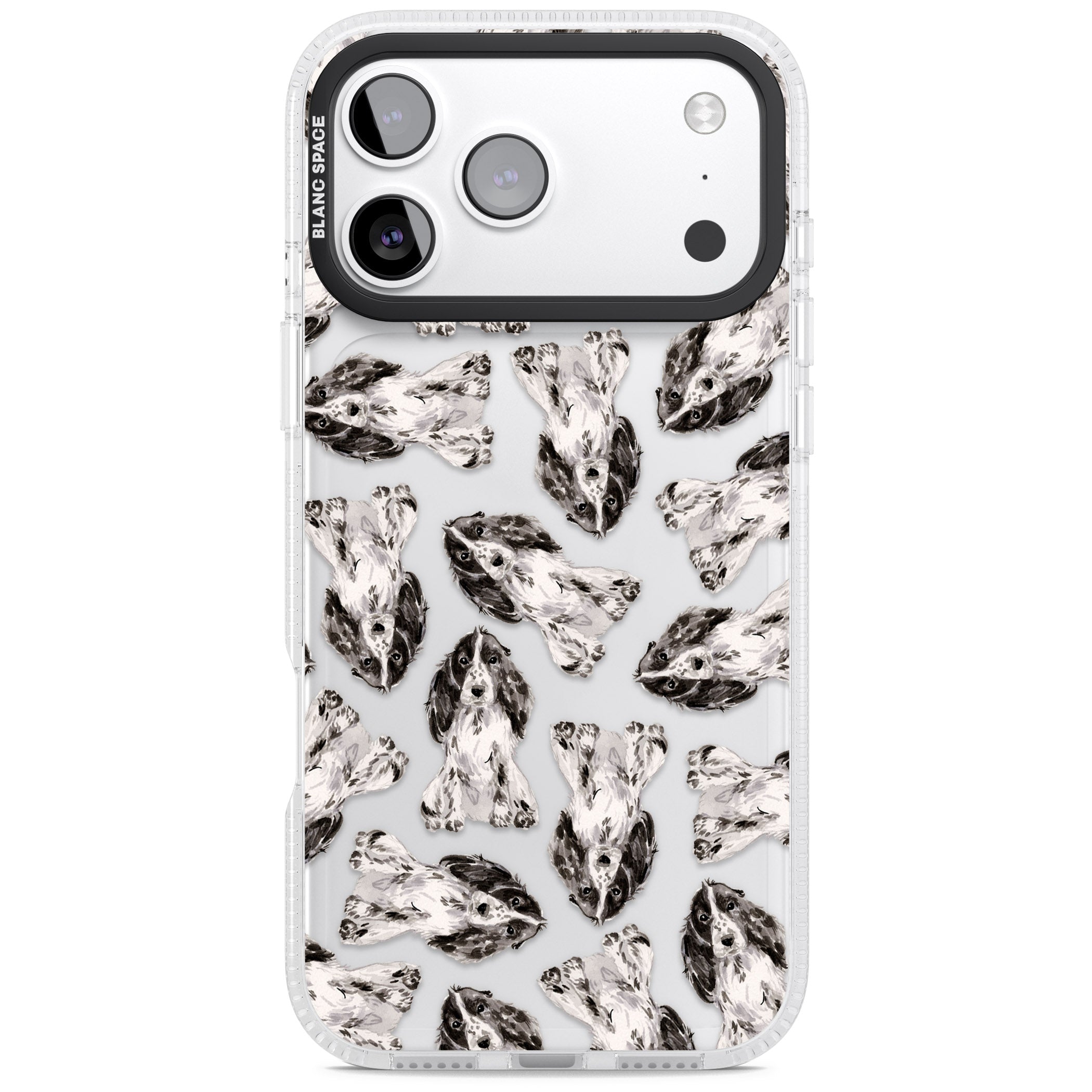 Cocker Spaniel Watercolor Elegance iPhone 17 Pro Impact Air Clear Phone Case