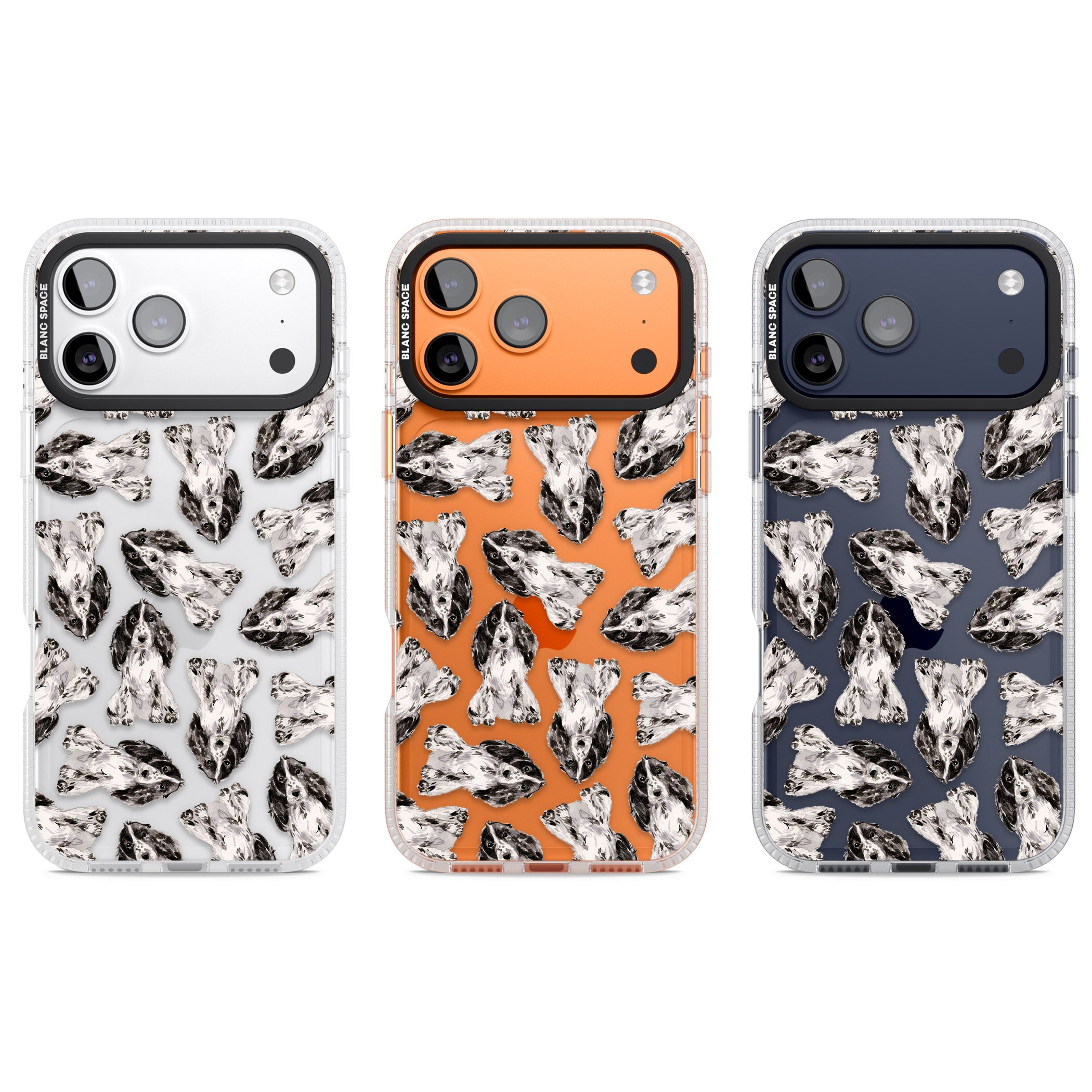 Cocker Spaniel Watercolor Elegance iPhone 17 Pro Impact Air Clear Phone Case APT Impact Protection