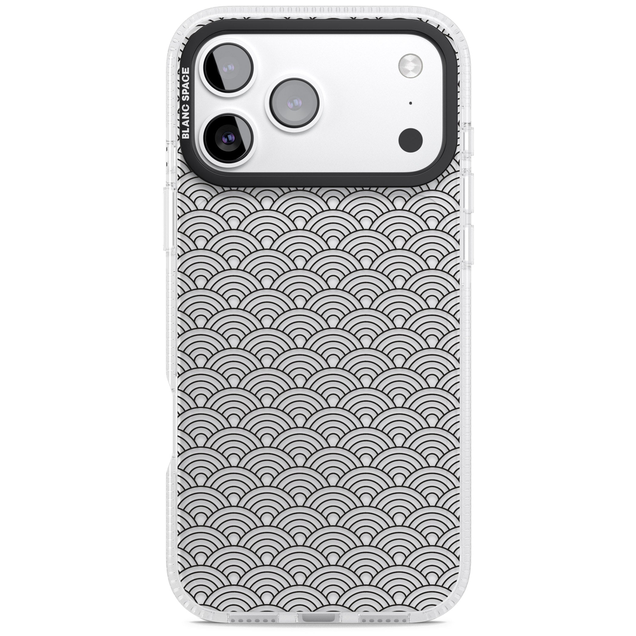 Scalloped Waves iPhone 17 Pro Impact Air Clear Phone Case