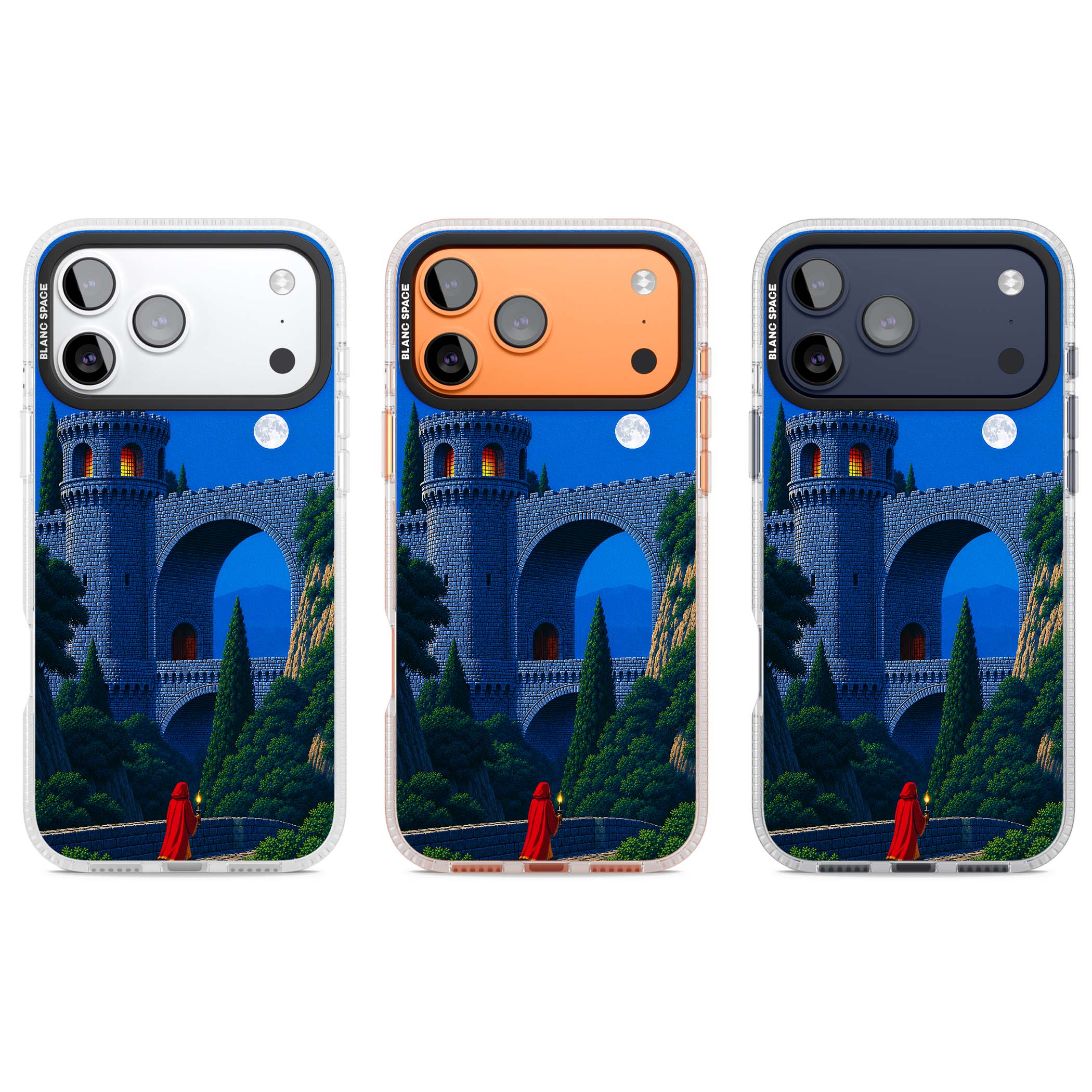 Castle Walls art iPhone case | Clear Case Impact Air case for iPhone 17 Pro, iPhone 17 Pro Max