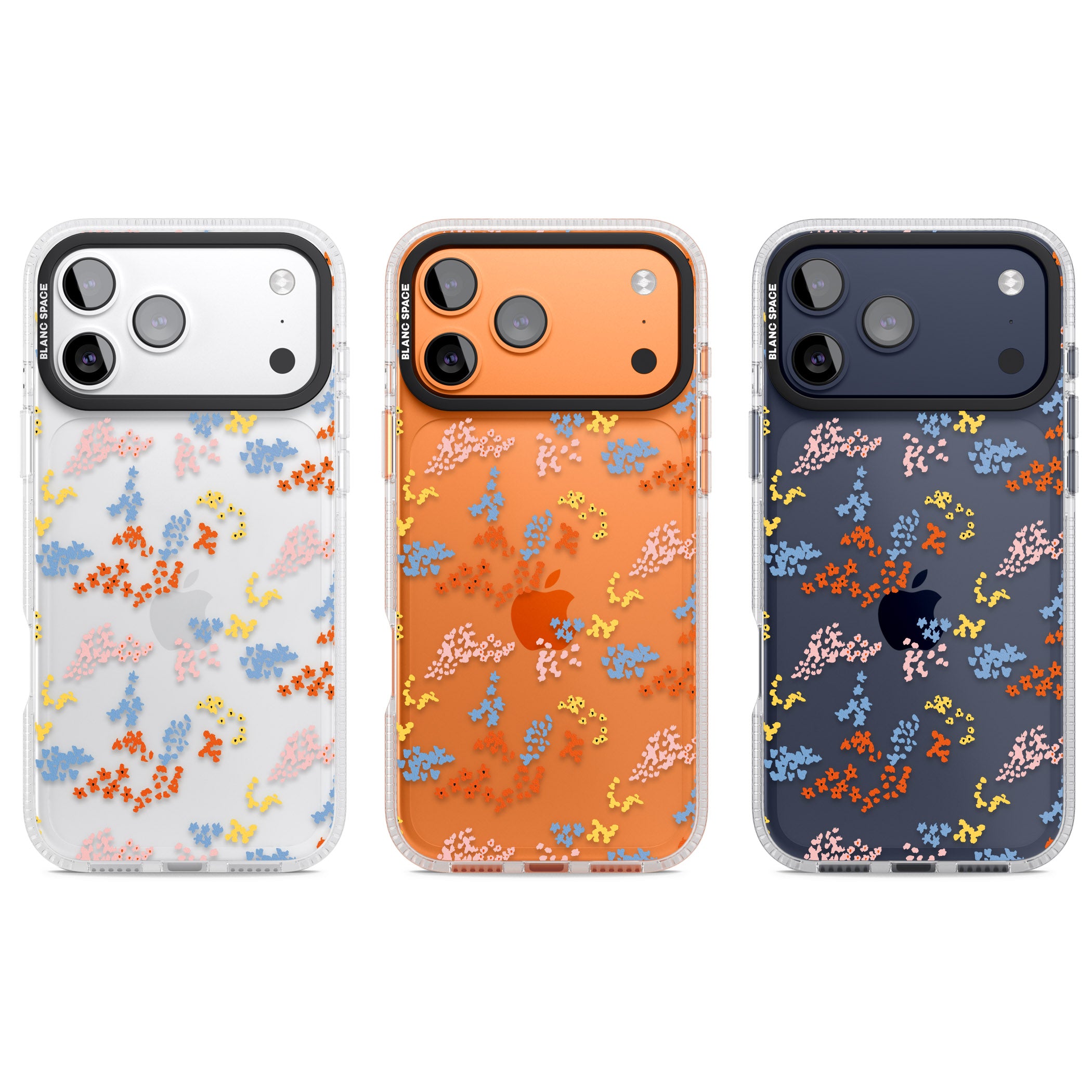 Floral Confetti: Transparent Delight iPhone 17 Pro Impact Air Clear Phone Case APT Impact Protection