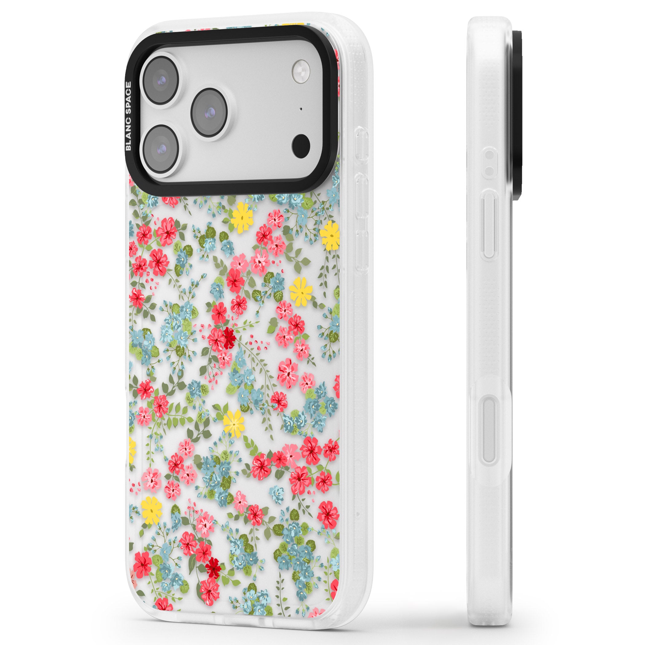 Sanremo Meadow iPhone 17 Pro Impact Air Clear Phone Case Side Profile