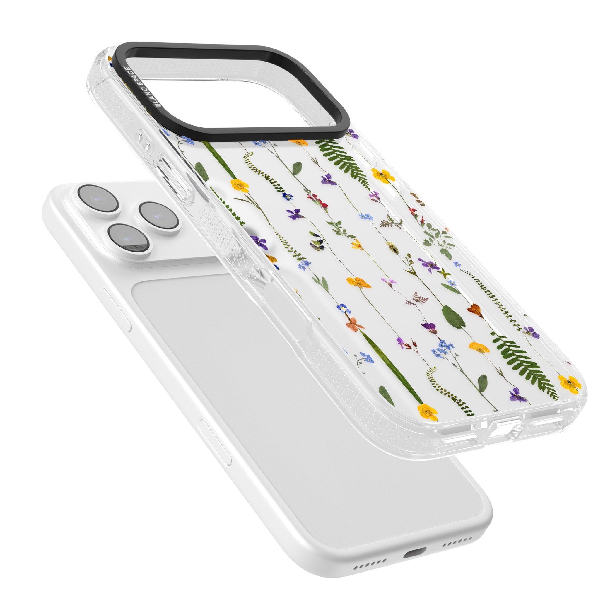 Wildflower Chain iPhone 17 Pro Impact Air Clear Phone Case Colours