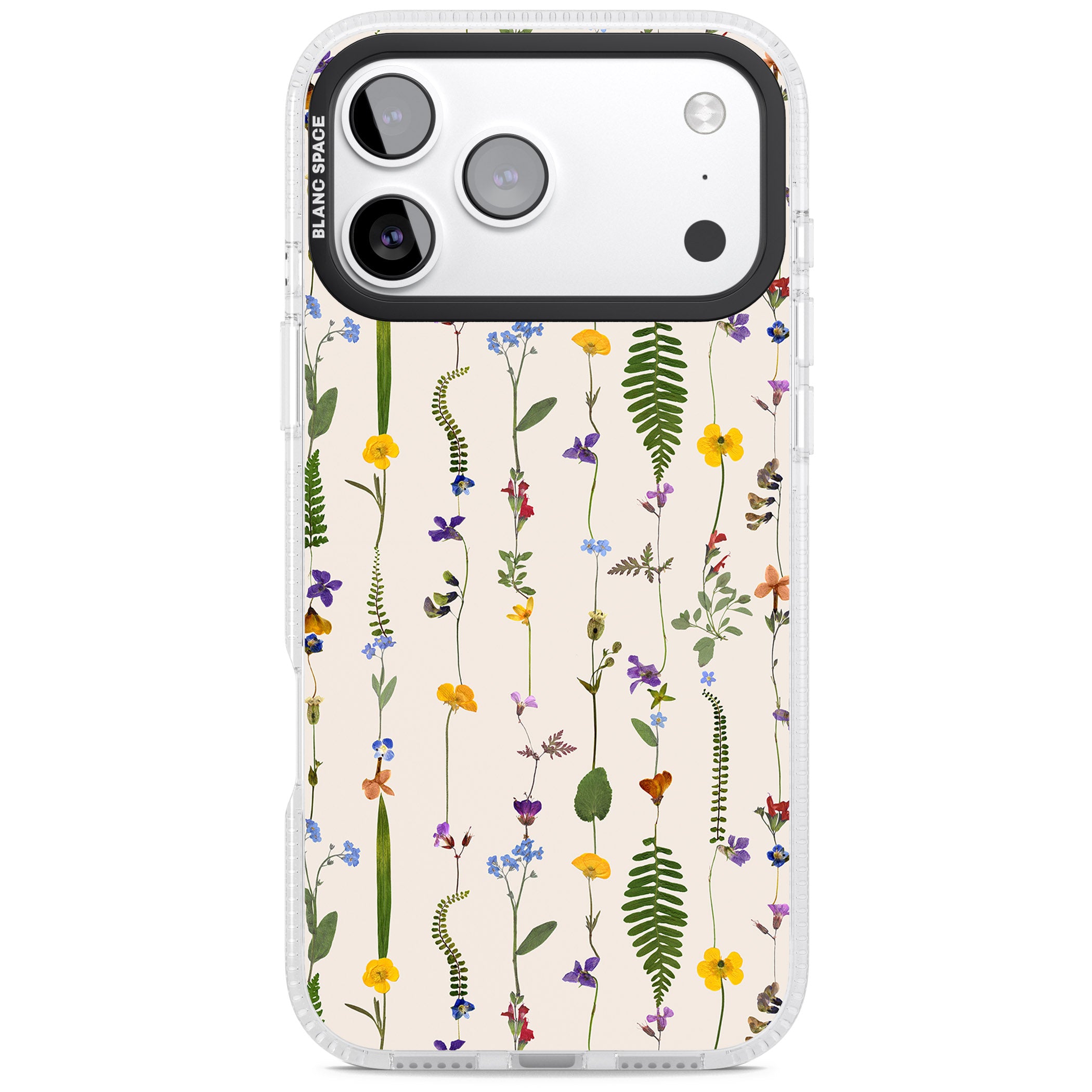 Wildflower Vertical iPhone 17 Pro Max Impact Air Clear Phone Case
