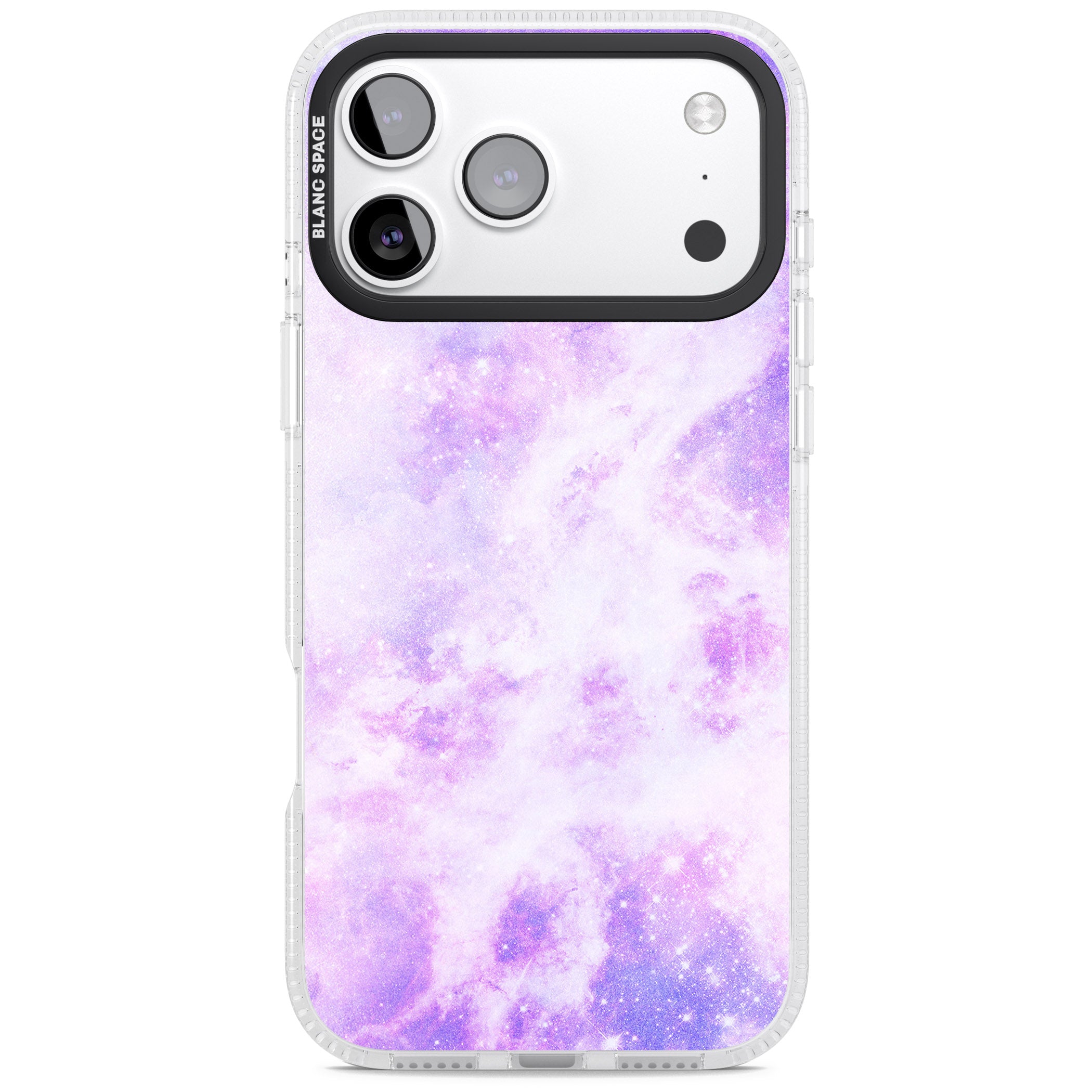 Purple Galaxy Vibes iPhone 17 Pro Max Impact Air Clear Phone Case