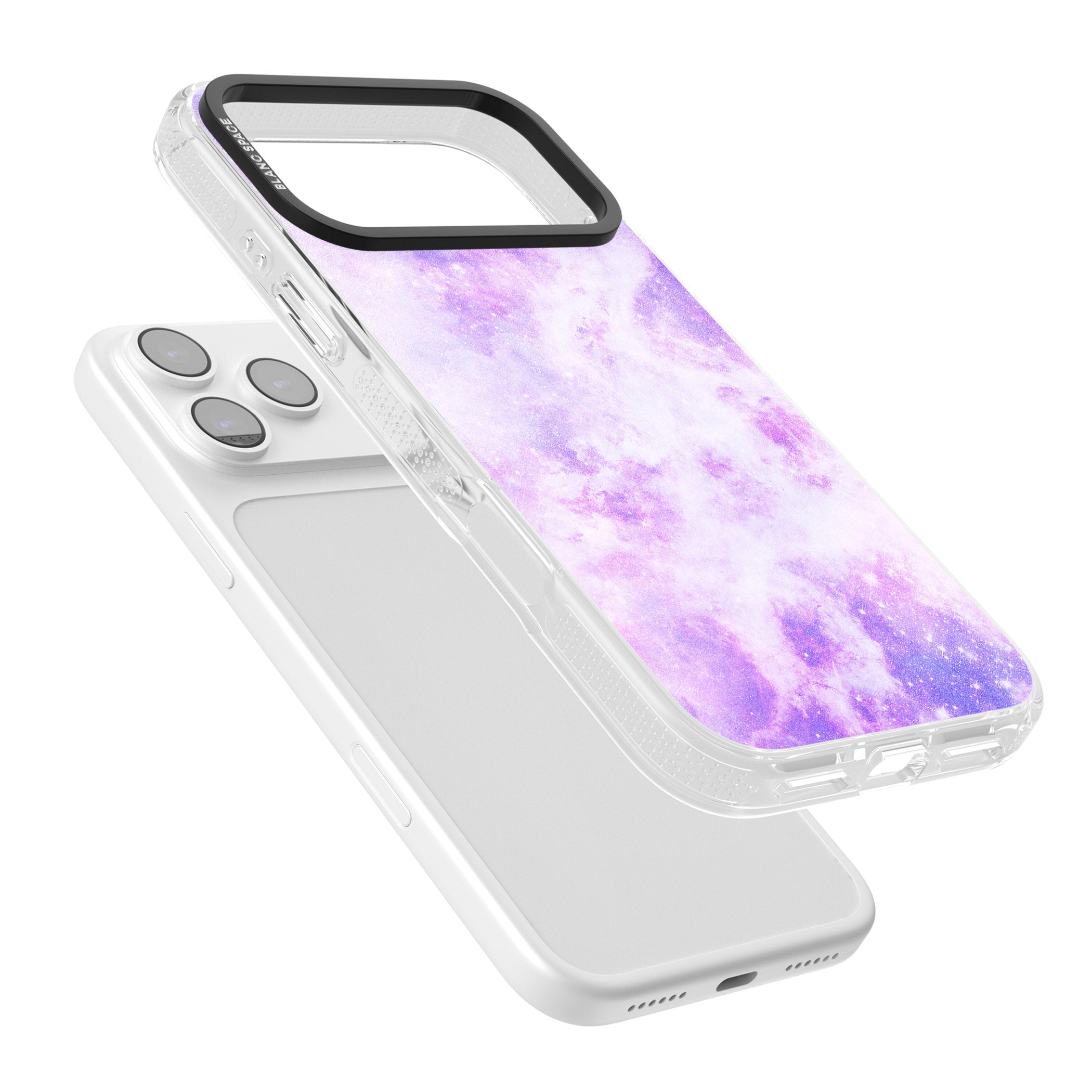 Purple Galaxy Vibes iPhone 17 Pro Max Impact Air Clear Phone Case Colours