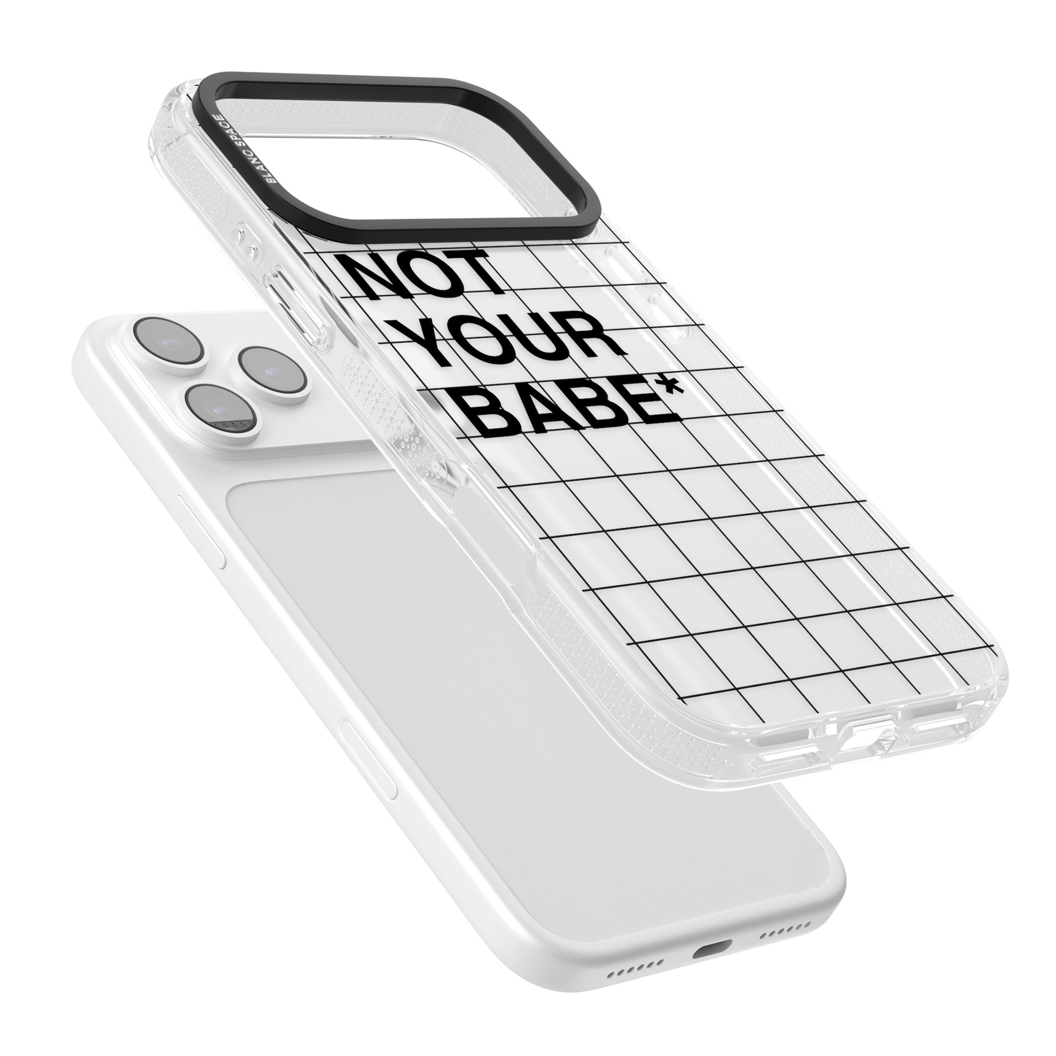 Not Your Babe iPhone 17 Pro Impact Air Clear Phone Case Colours