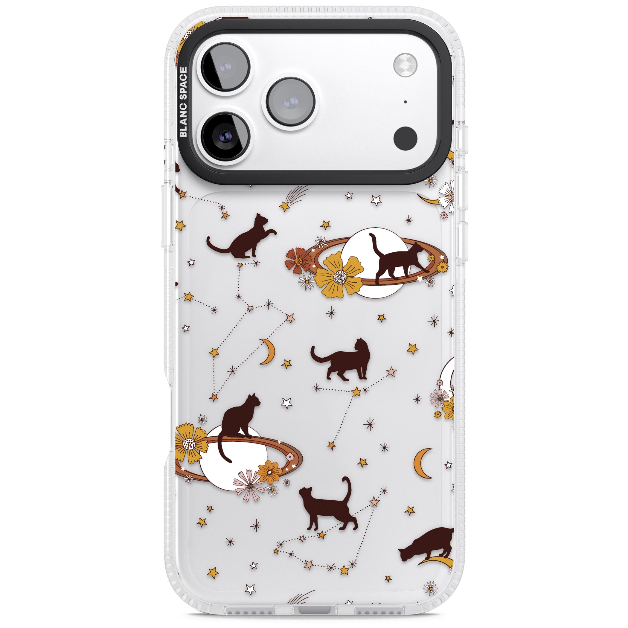 Halloween Cats And Astrology iPhone 17 Pro Impact Air Clear Phone Case