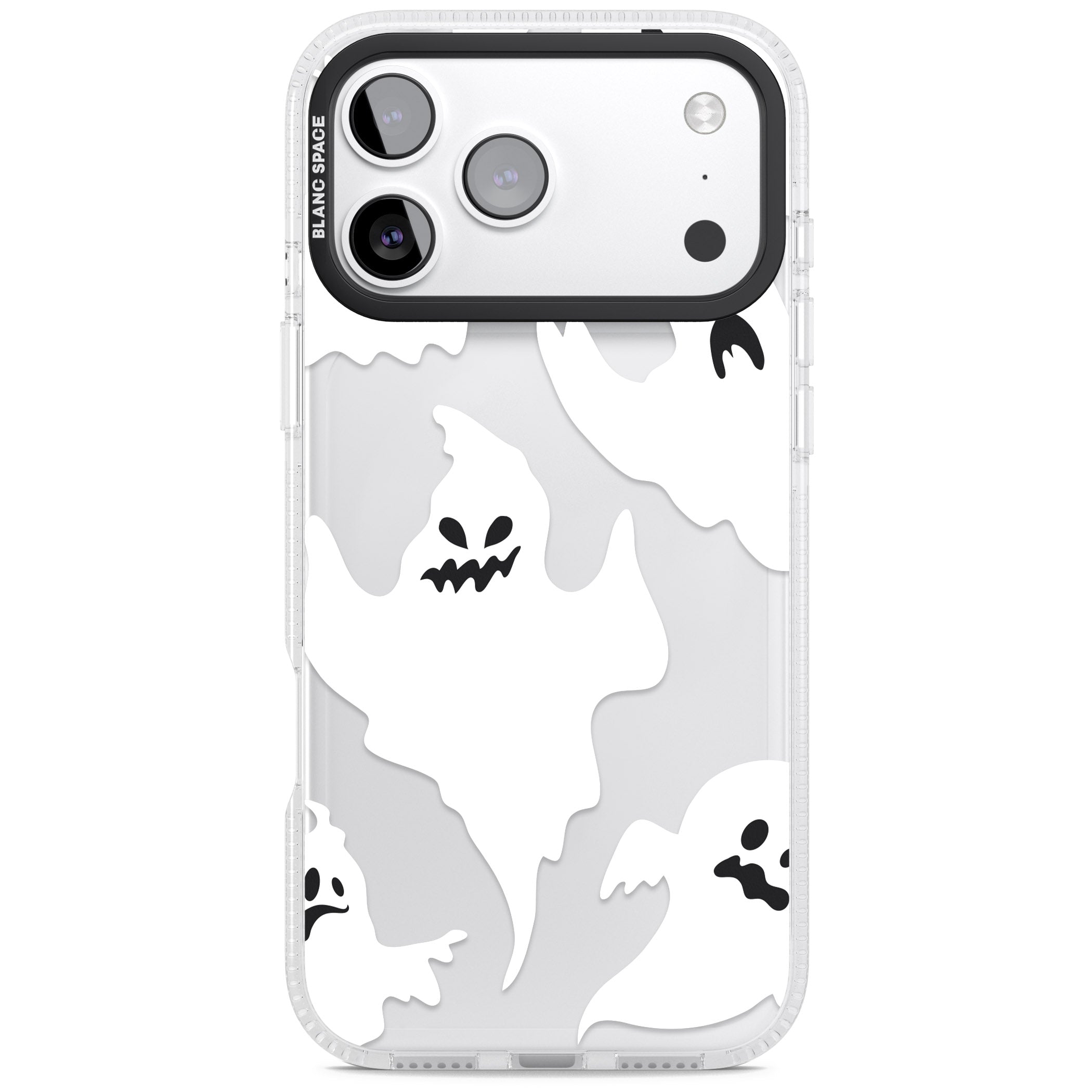 Ghost Pattern iPhone 17 Pro Impact Air Clear Phone Case