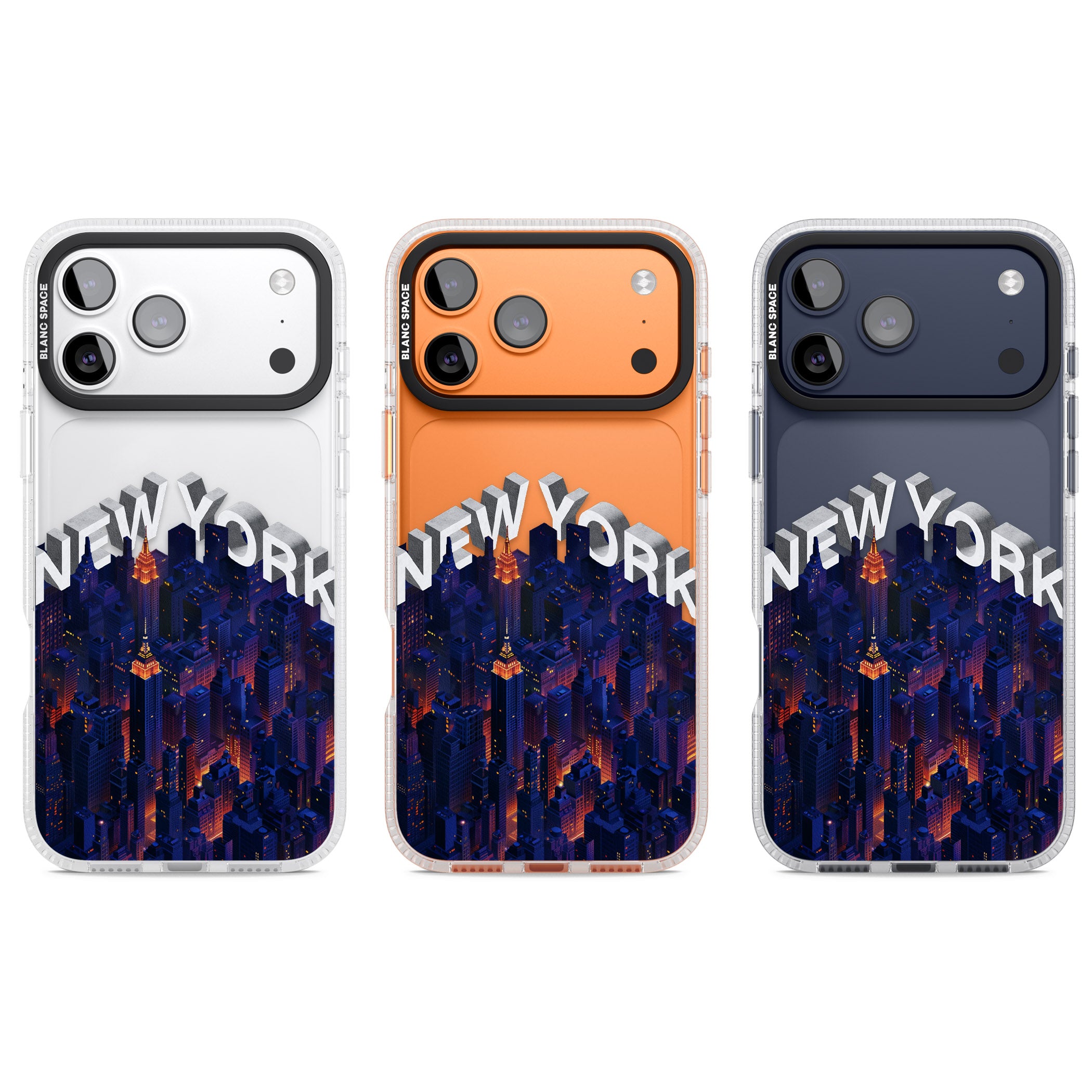 New York City iPhone 17 Pro Impact Air Clear Phone Case APT Impact Protection